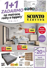 Sconto nábytok leták
