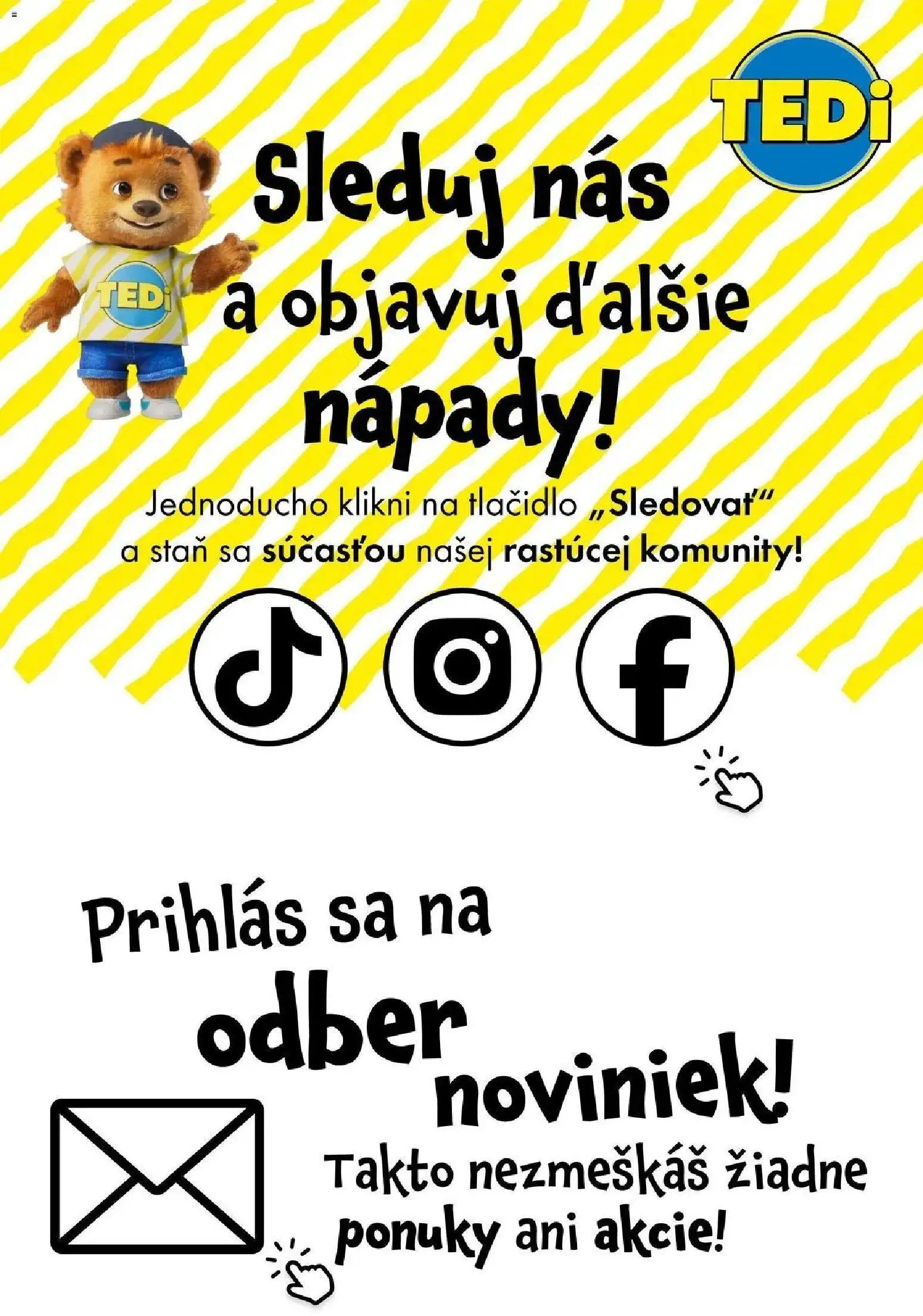 TEDi leták