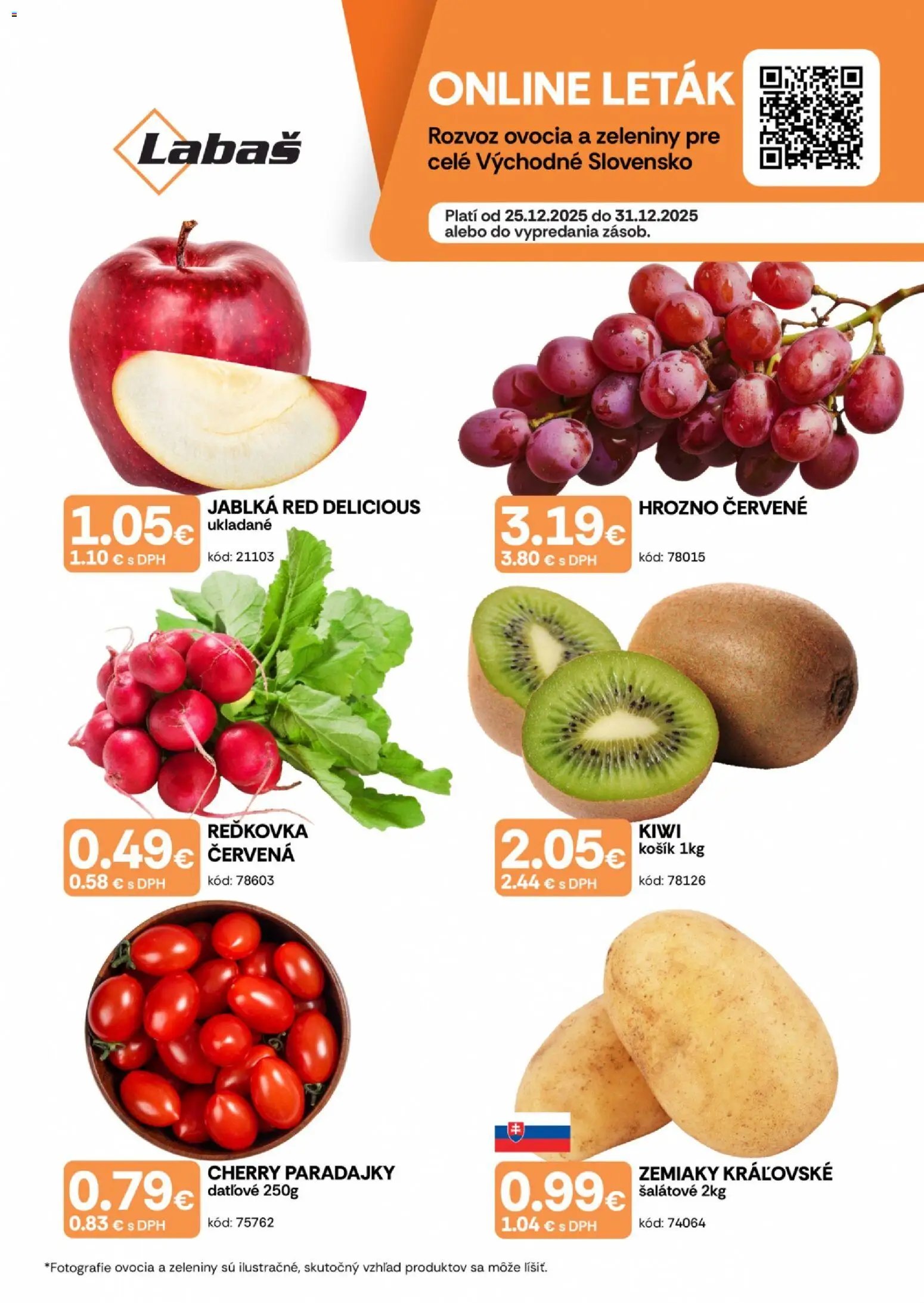 Labaš ovocie a zelenina (2025-12-25 - 2025-12-31) | 1