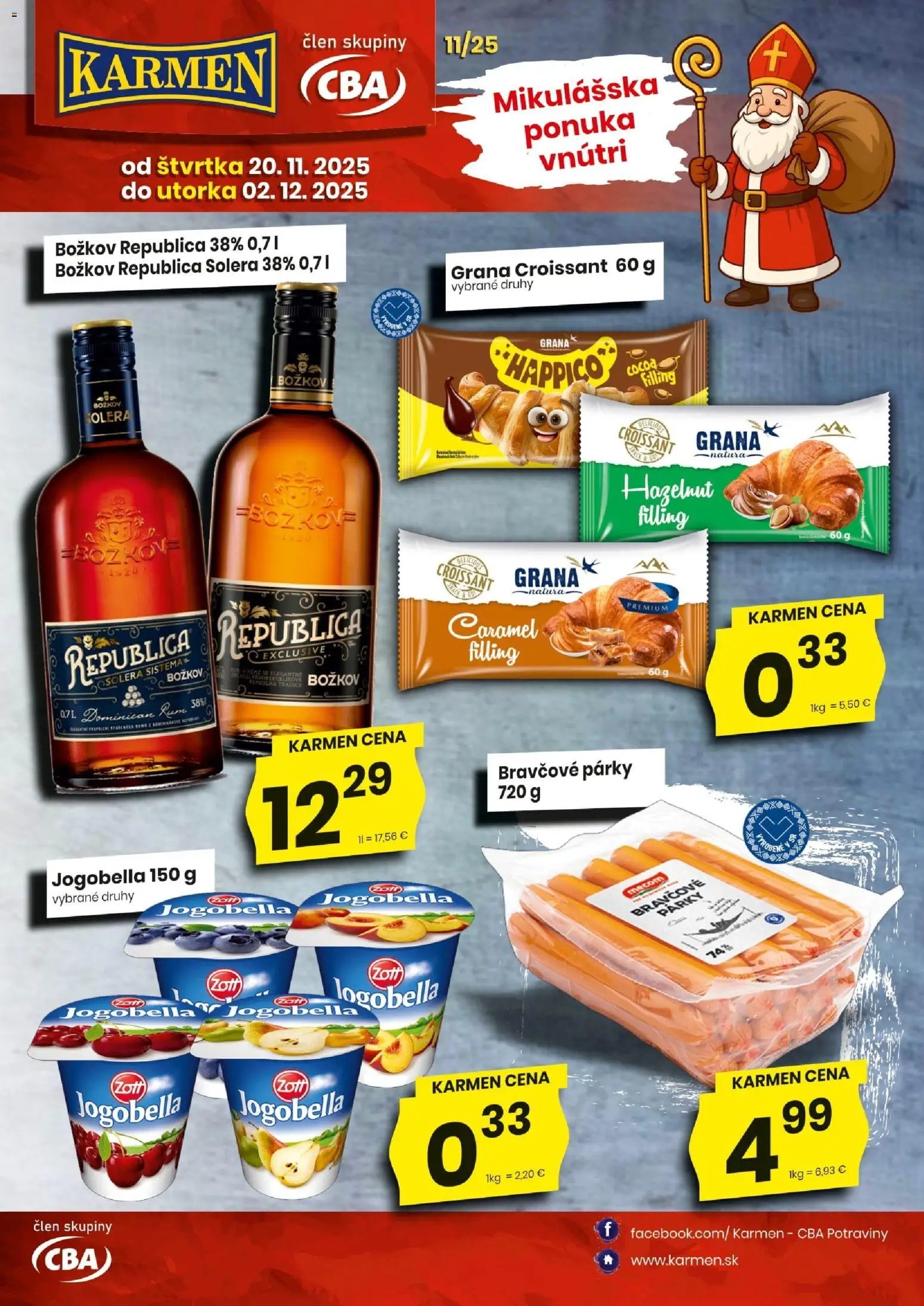KARMEN CBA leták (2025-11-20 - 2025-12-02) | 1
