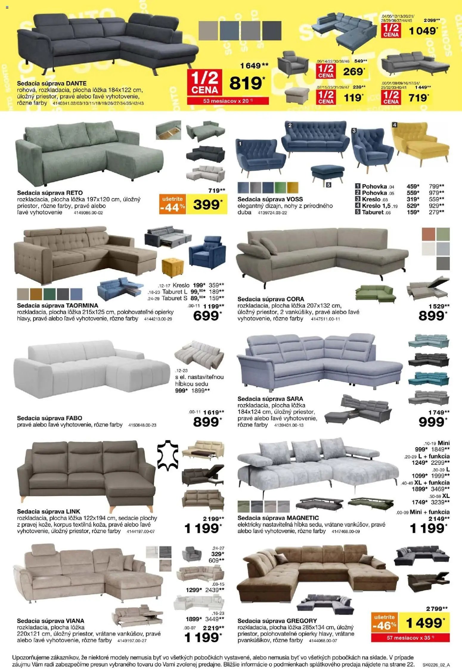 Sconto nábytok leták (2026-01-21 - 2026-02-01) | 2