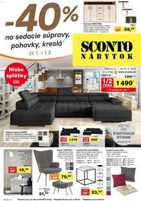 Sconto nábytok leták (2026-01-21 - 2026-02-01)