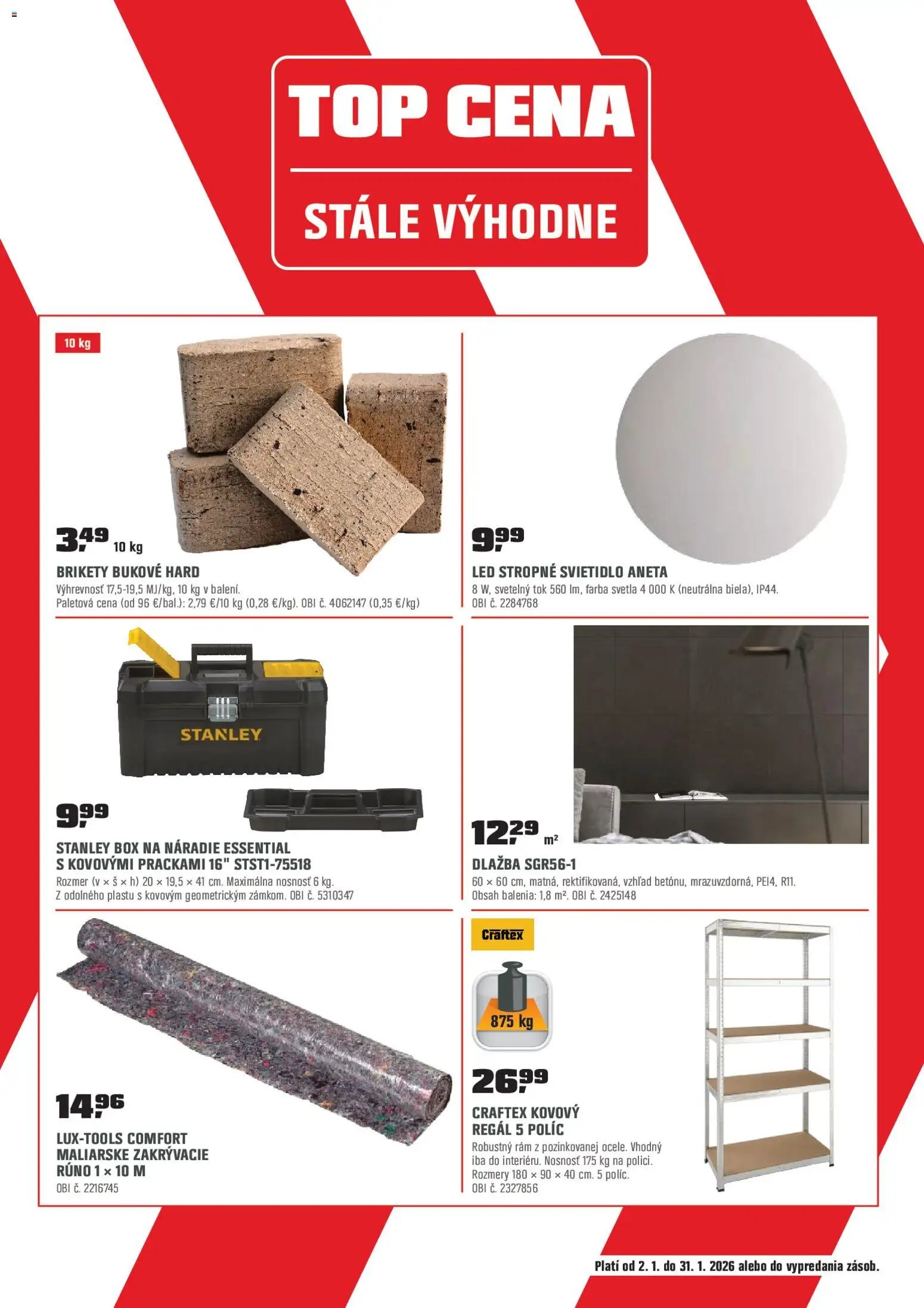 OBI leták (2026-01-02 - 2026-01-31) | 17