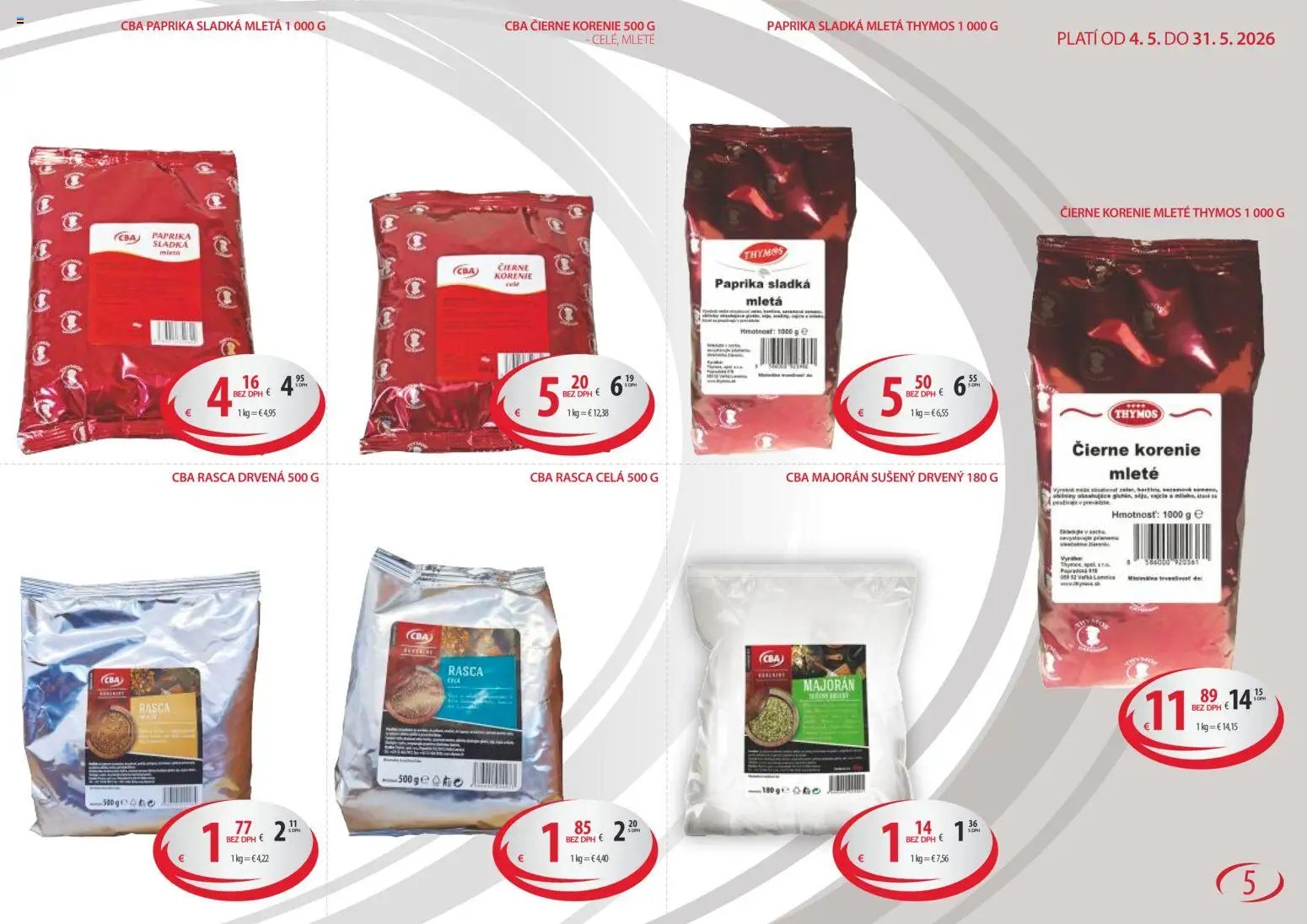 CBA Verex HORECA a GASTRO