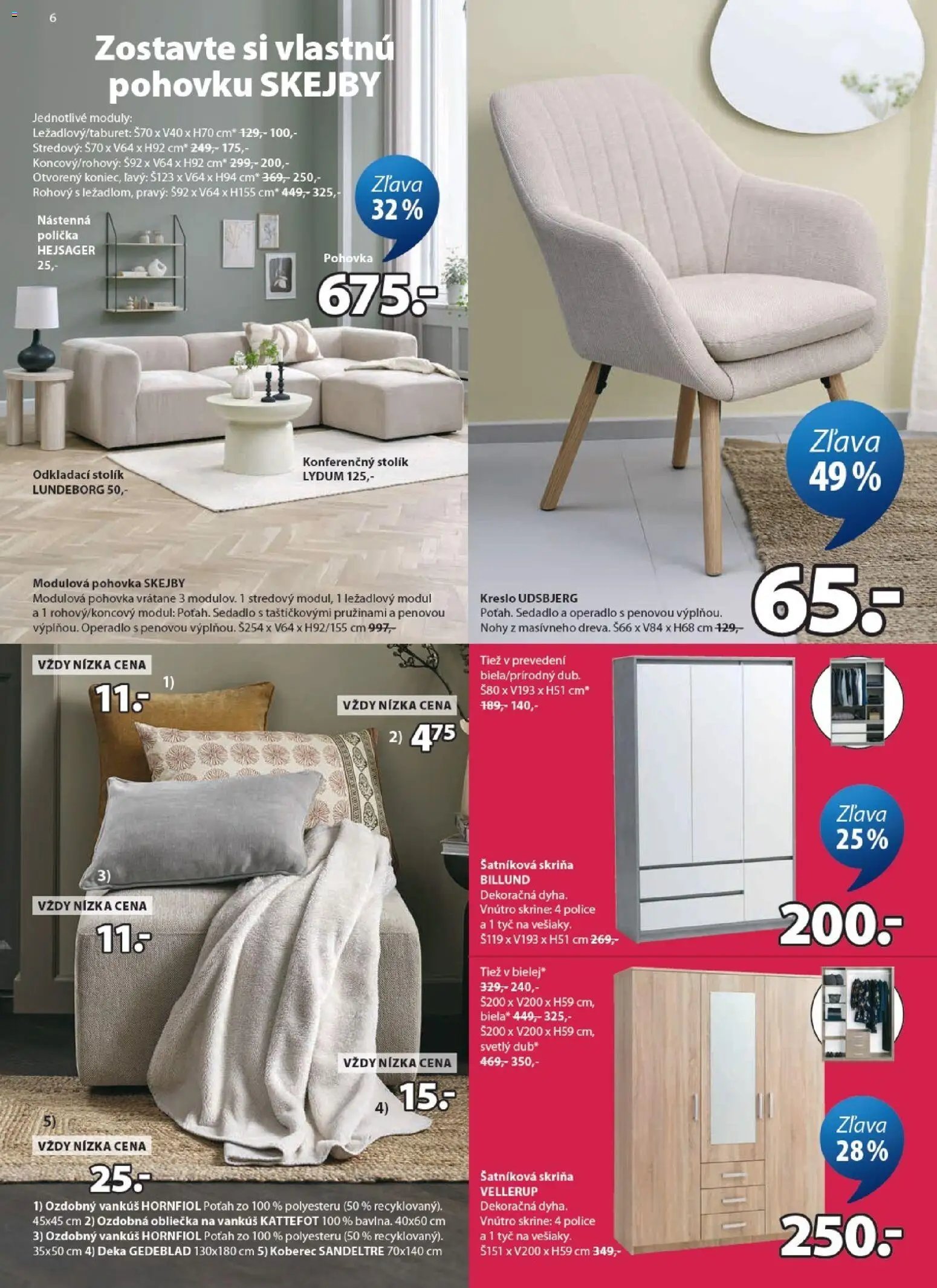 JYSK zľava až 65%