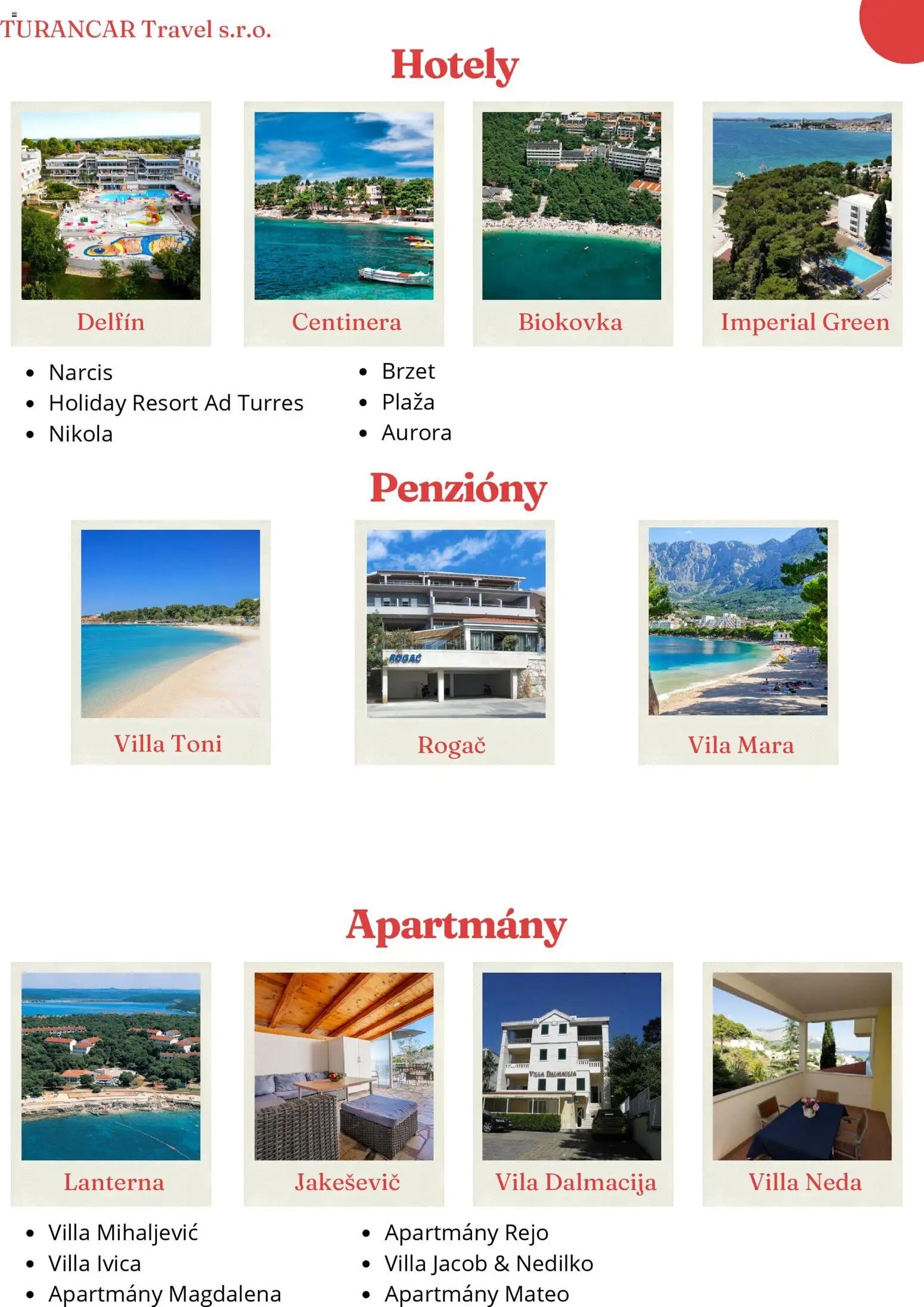 Turancar Chorvátsko (2026-01-01 - 2026-12-31) | 2