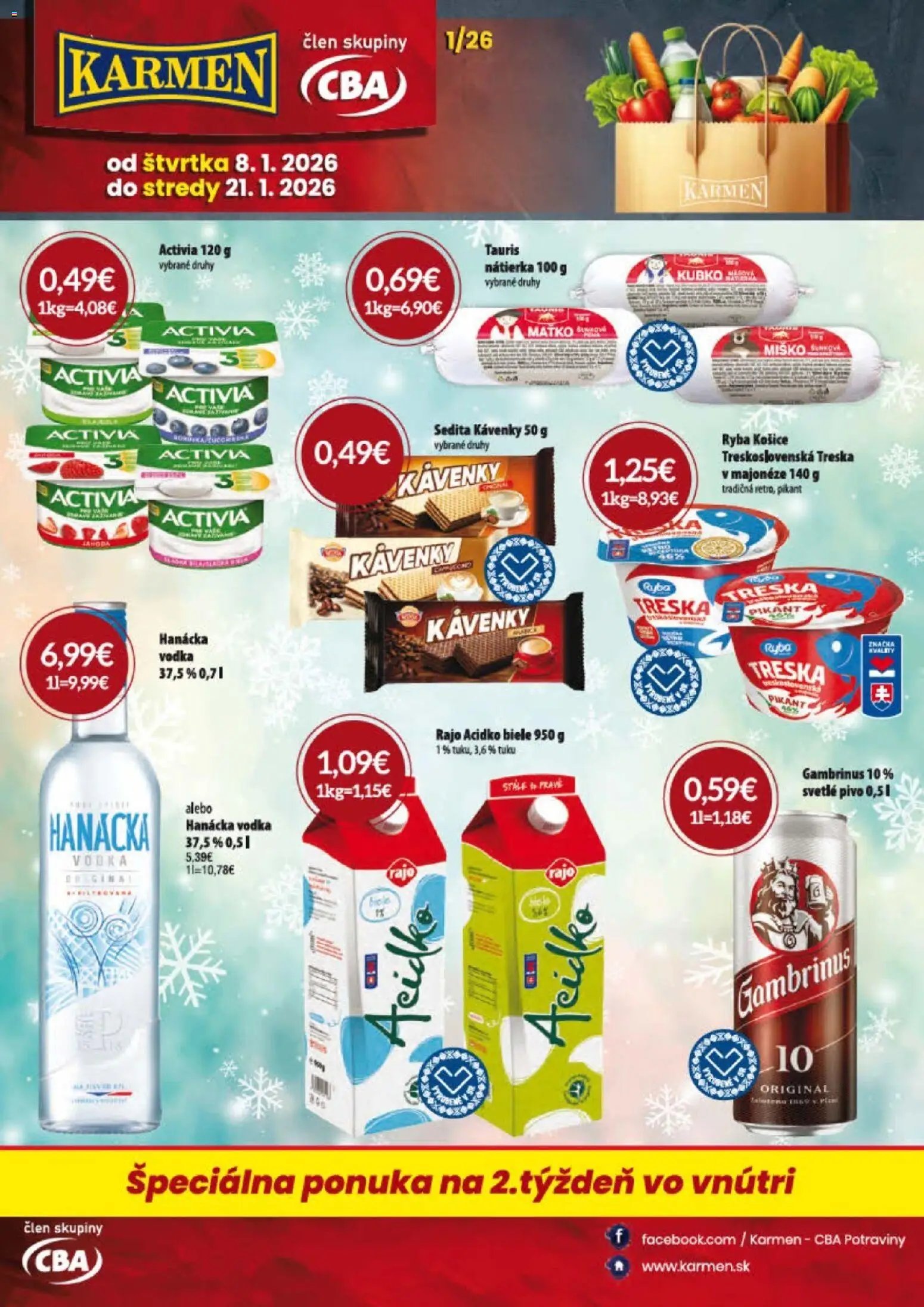 KARMEN CBA leták (2026-01-08 - 2026-01-21) | 1