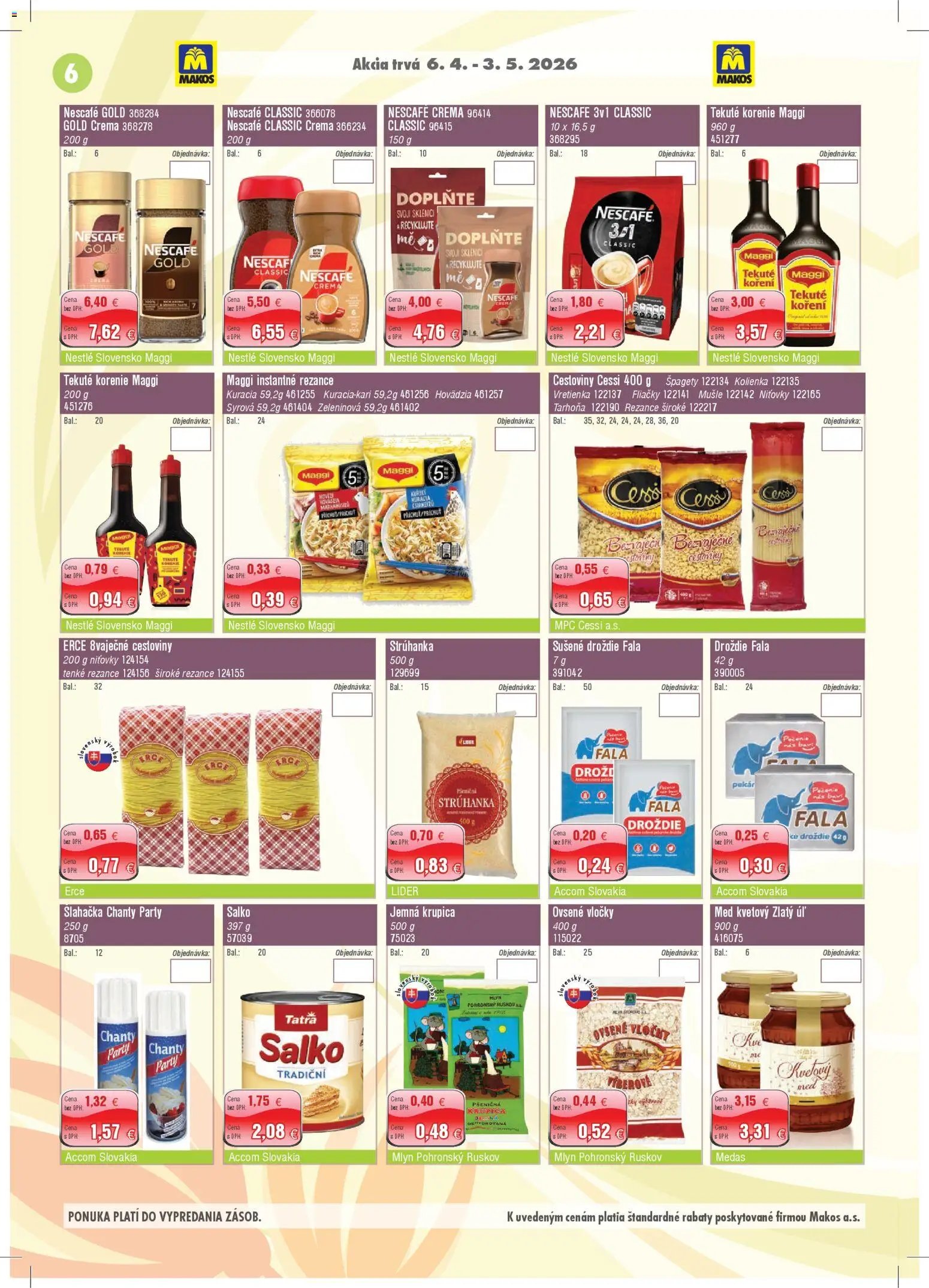 Makos leták (2026-04-06 - 2026-05-03) | 6