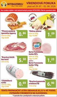 Nitrazdroj Víkendové ceny NRZ