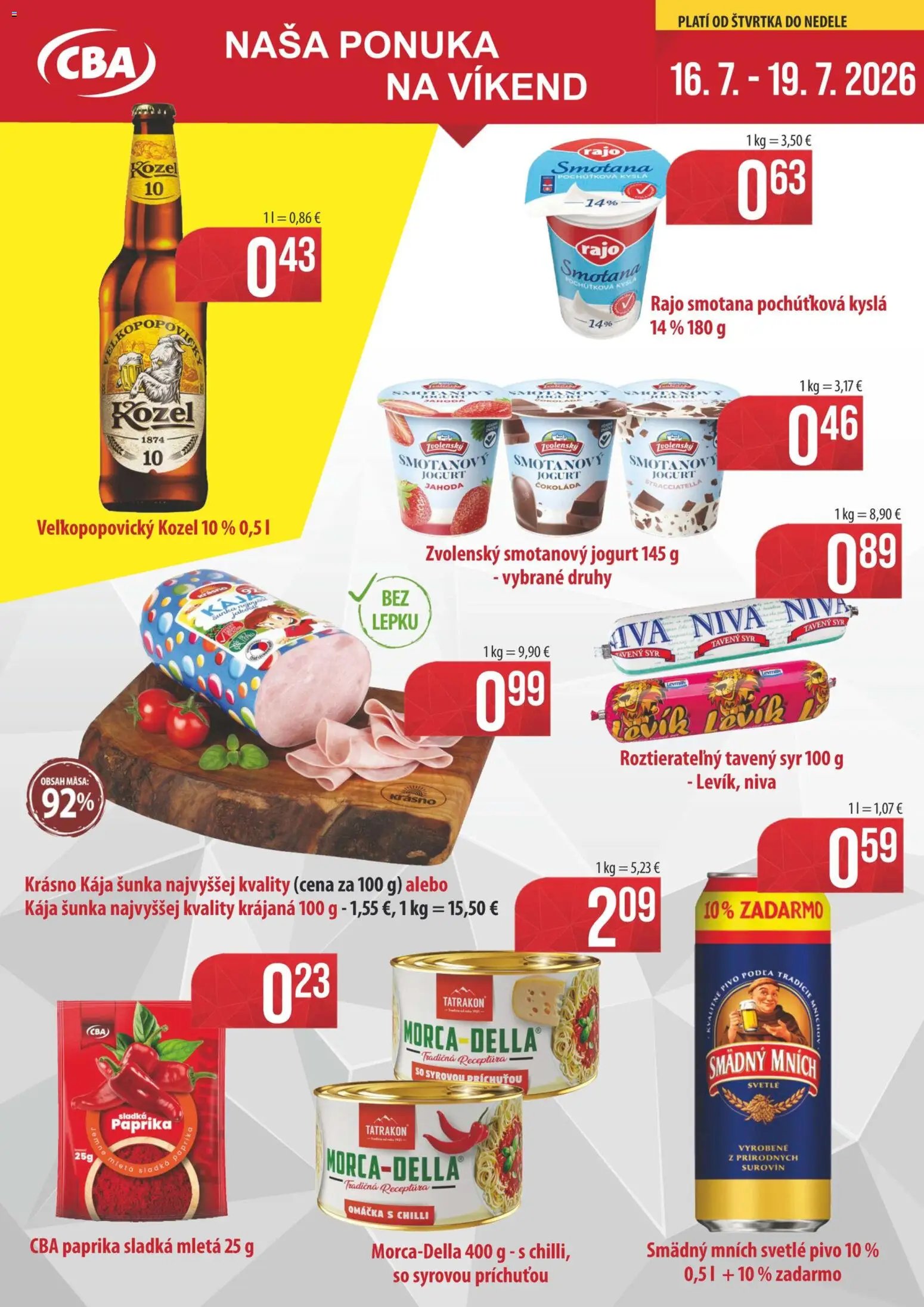 Sintra víkendová ponuka CBA