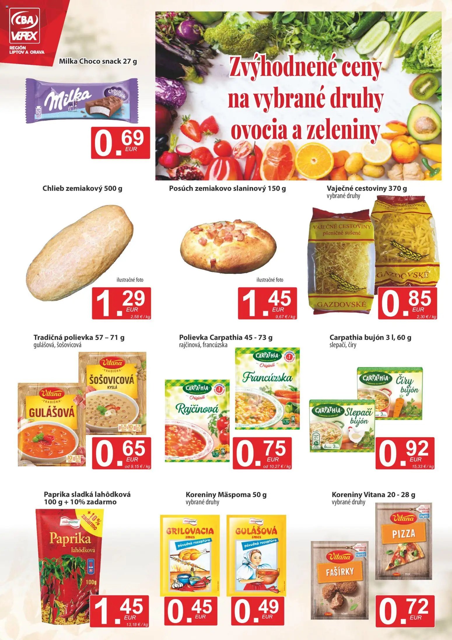 CBA Verex leták