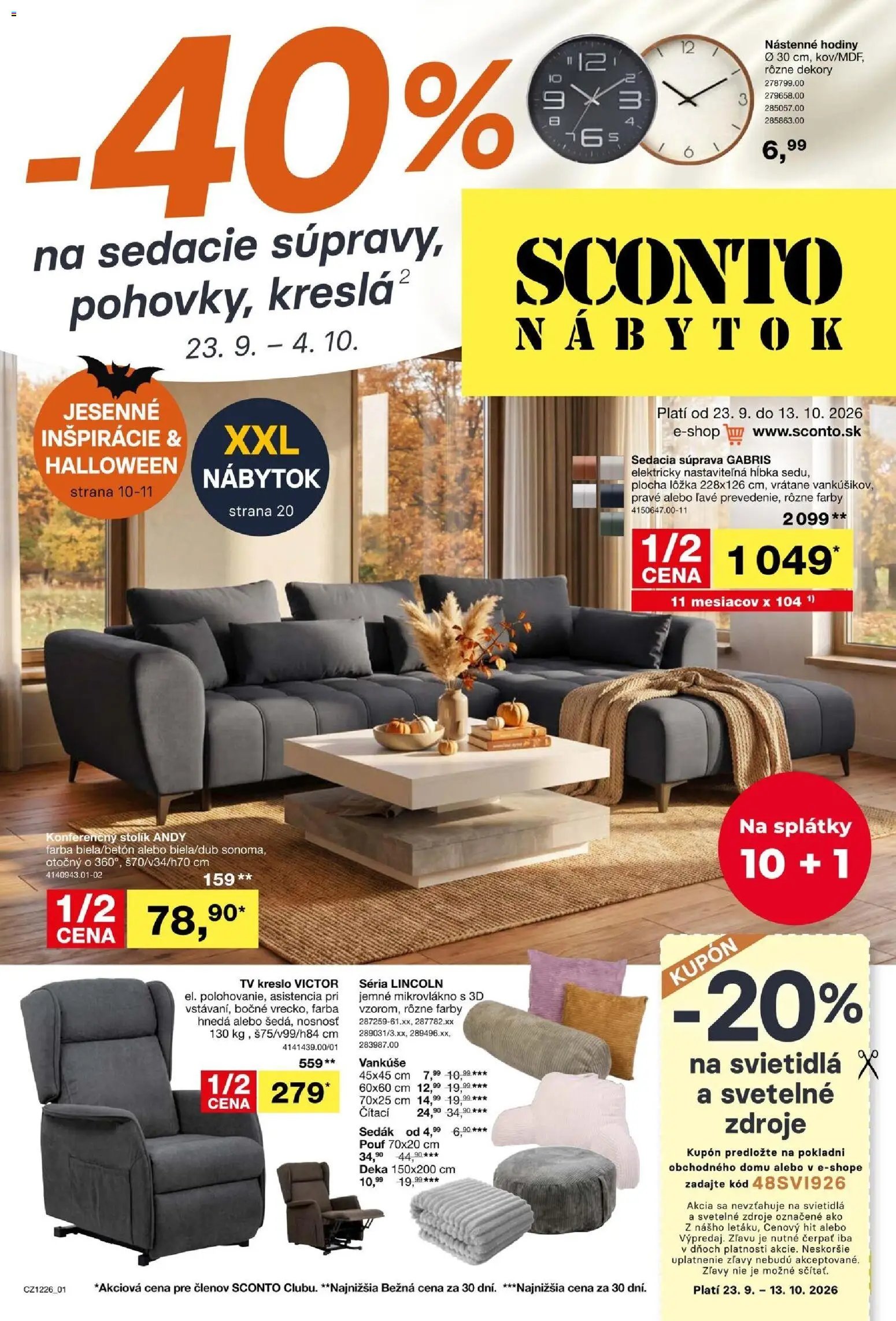 Sconto nábytok leták