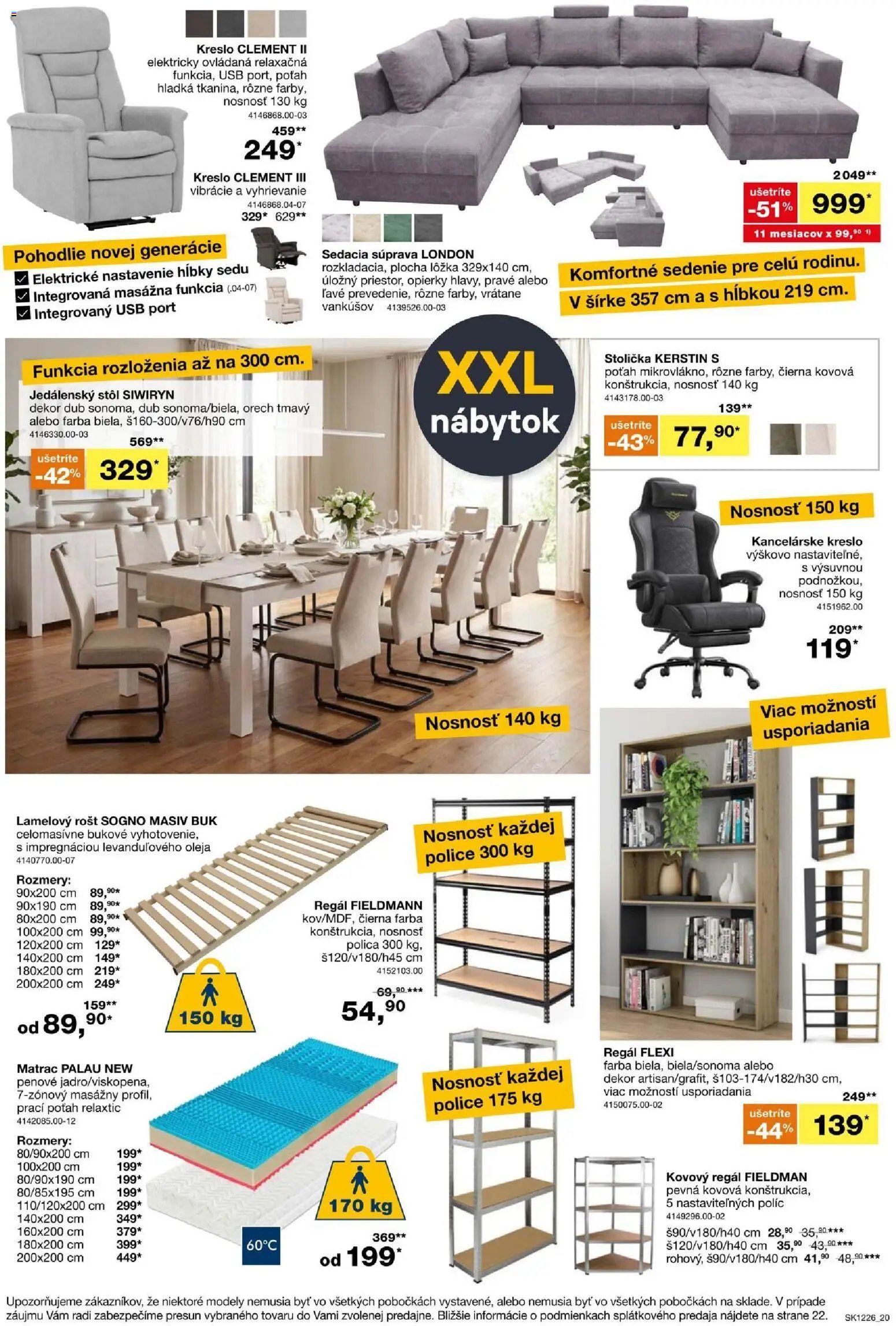 Sconto nábytok leták