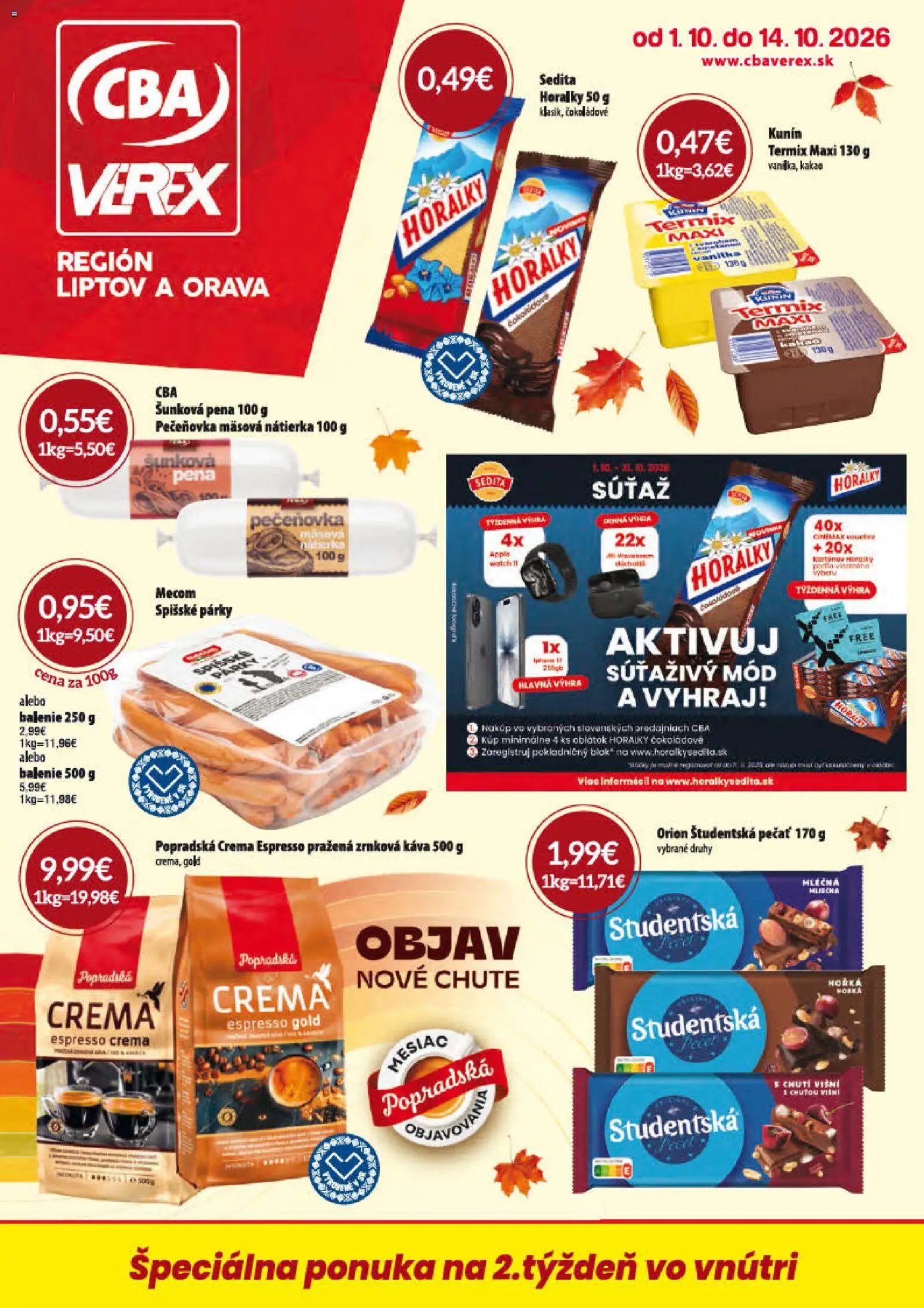 CBA Verex leták