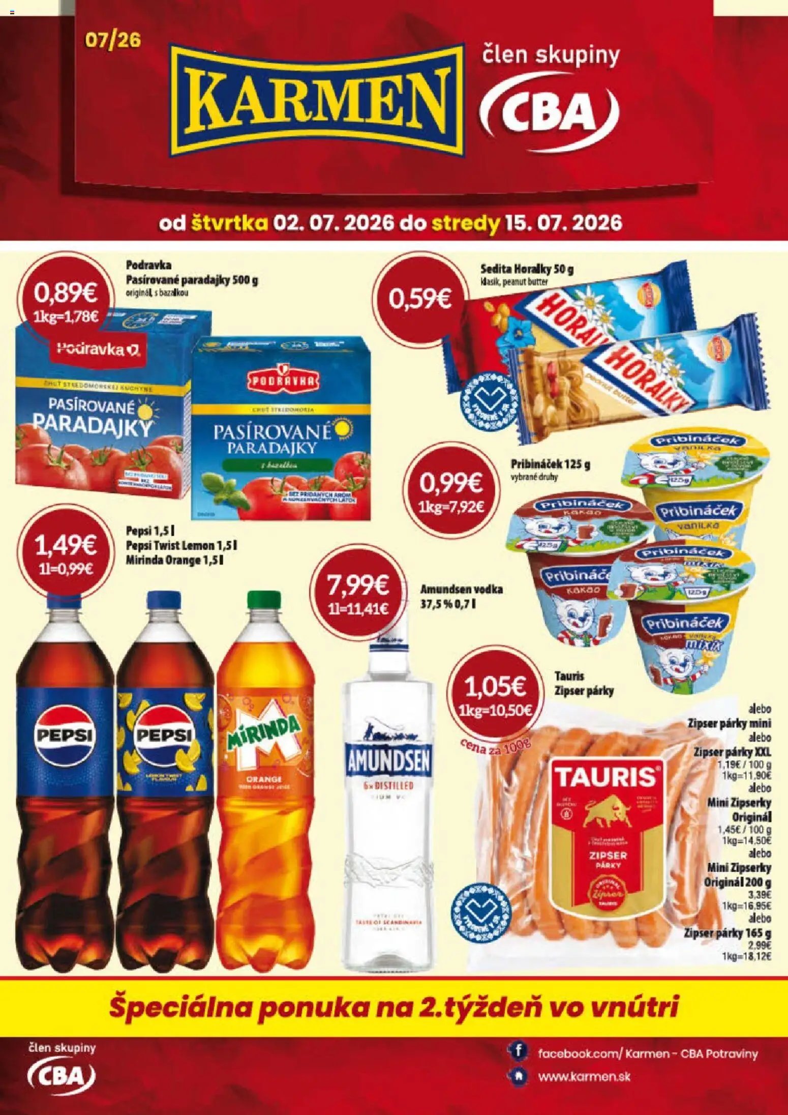 KARMEN CBA leták