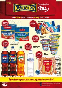 KARMEN CBA leták