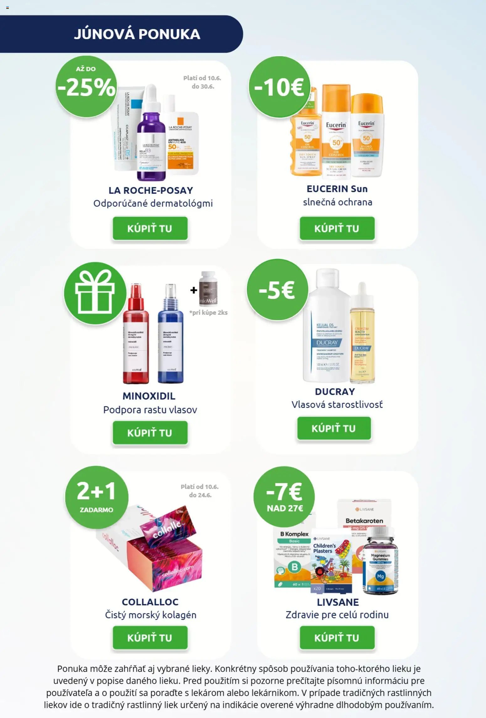 BENU Lekáreň leták pre E-shop