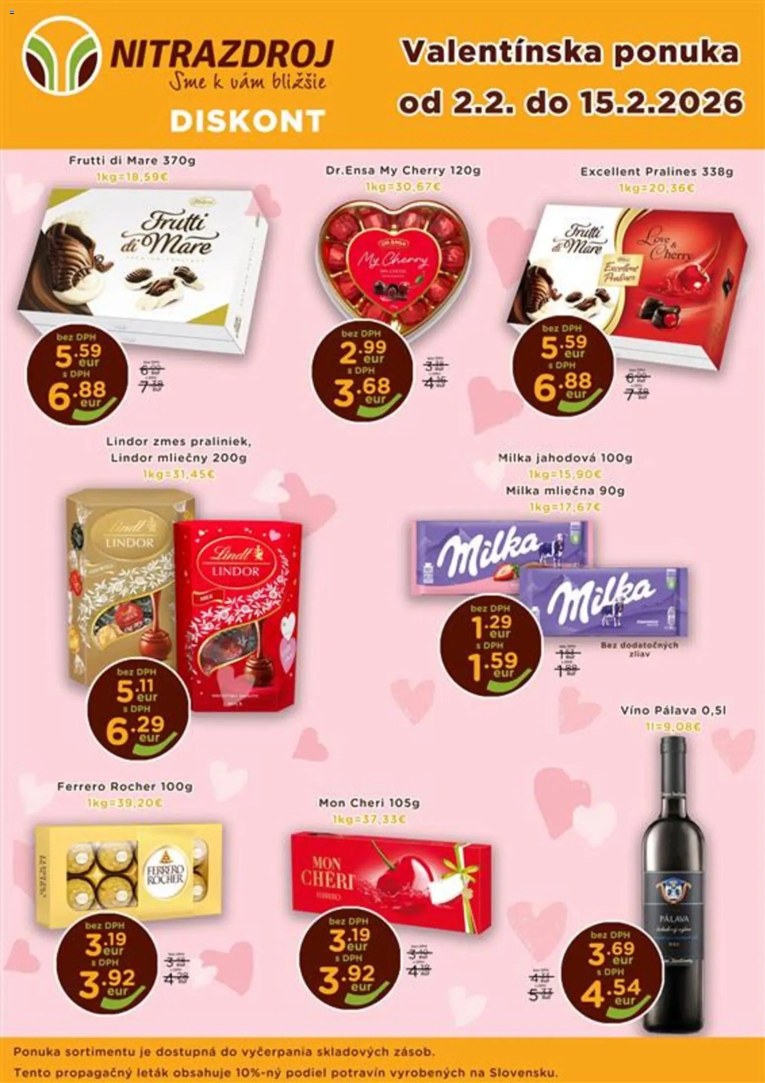 Nitrazdroj - Valentínska ponuka (2026-02-02 - 2026-02-15) | 1