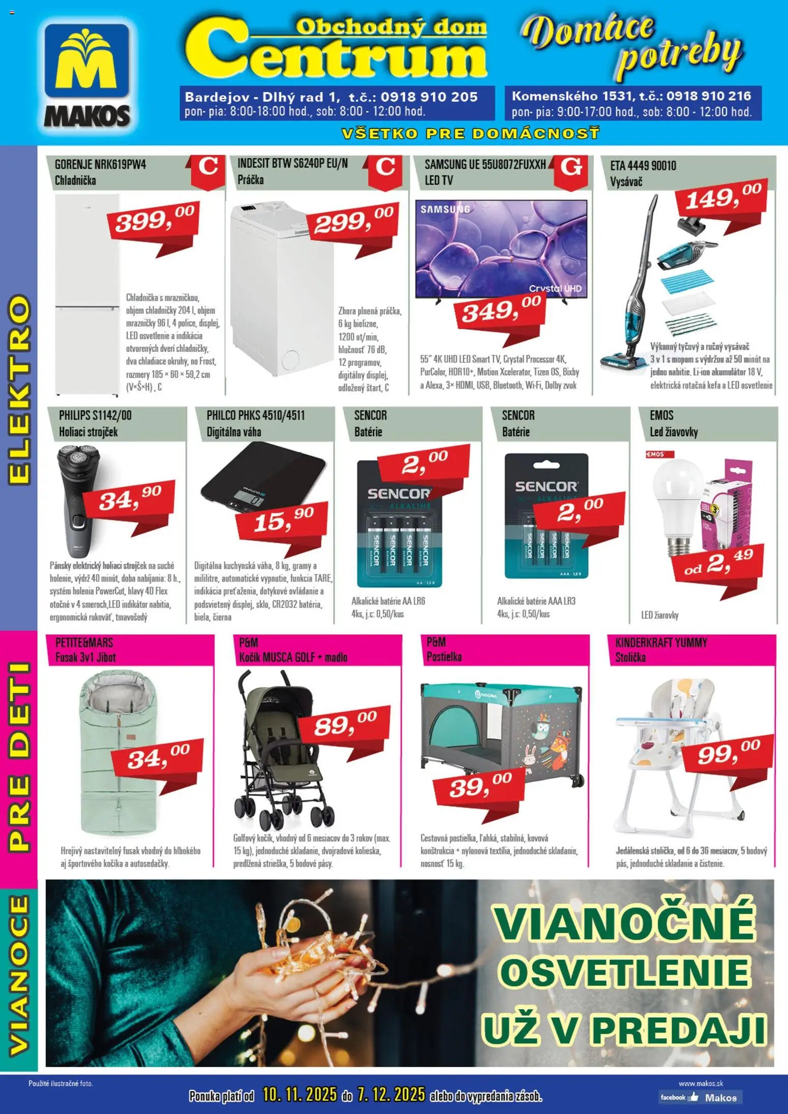 Makos domáce potreby (2025-11-10 - 2025-12-07) | 1