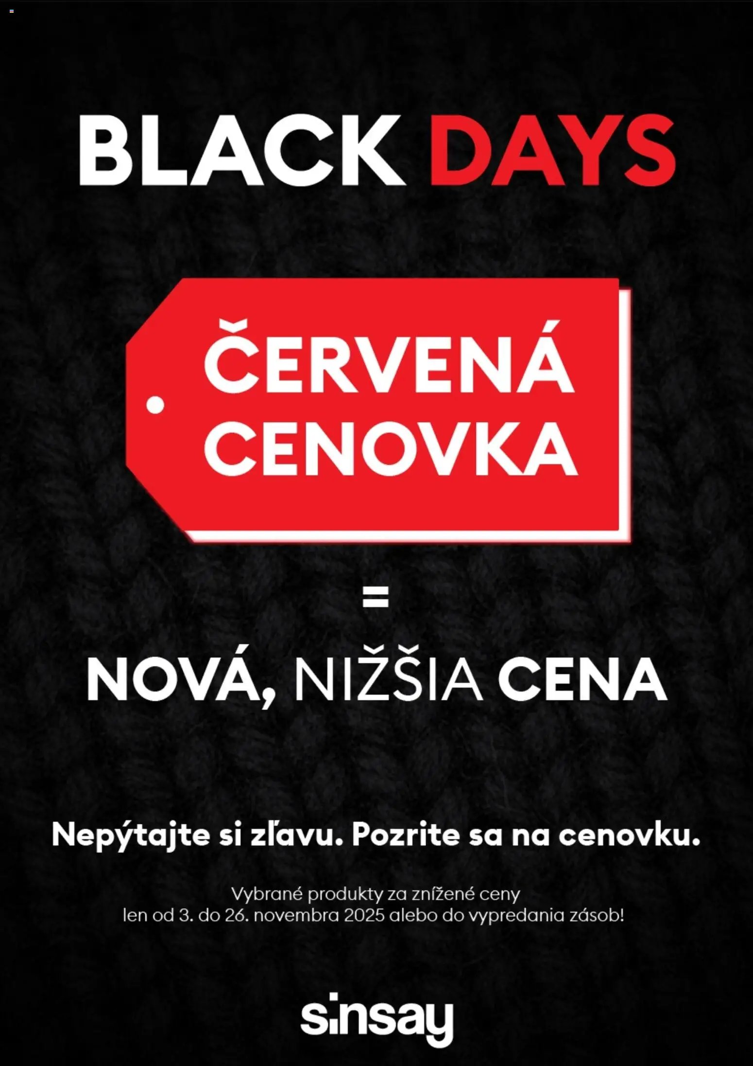 Sinsay - Black Friday (2025-11-04 - 2025-12-01) | 1
