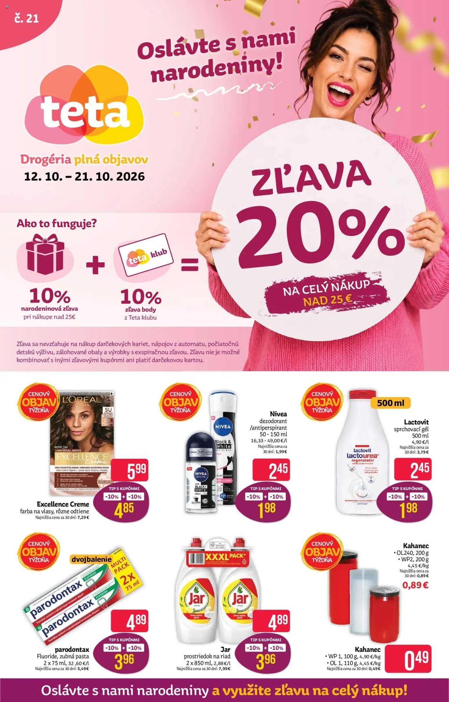 Teta drogerie leták