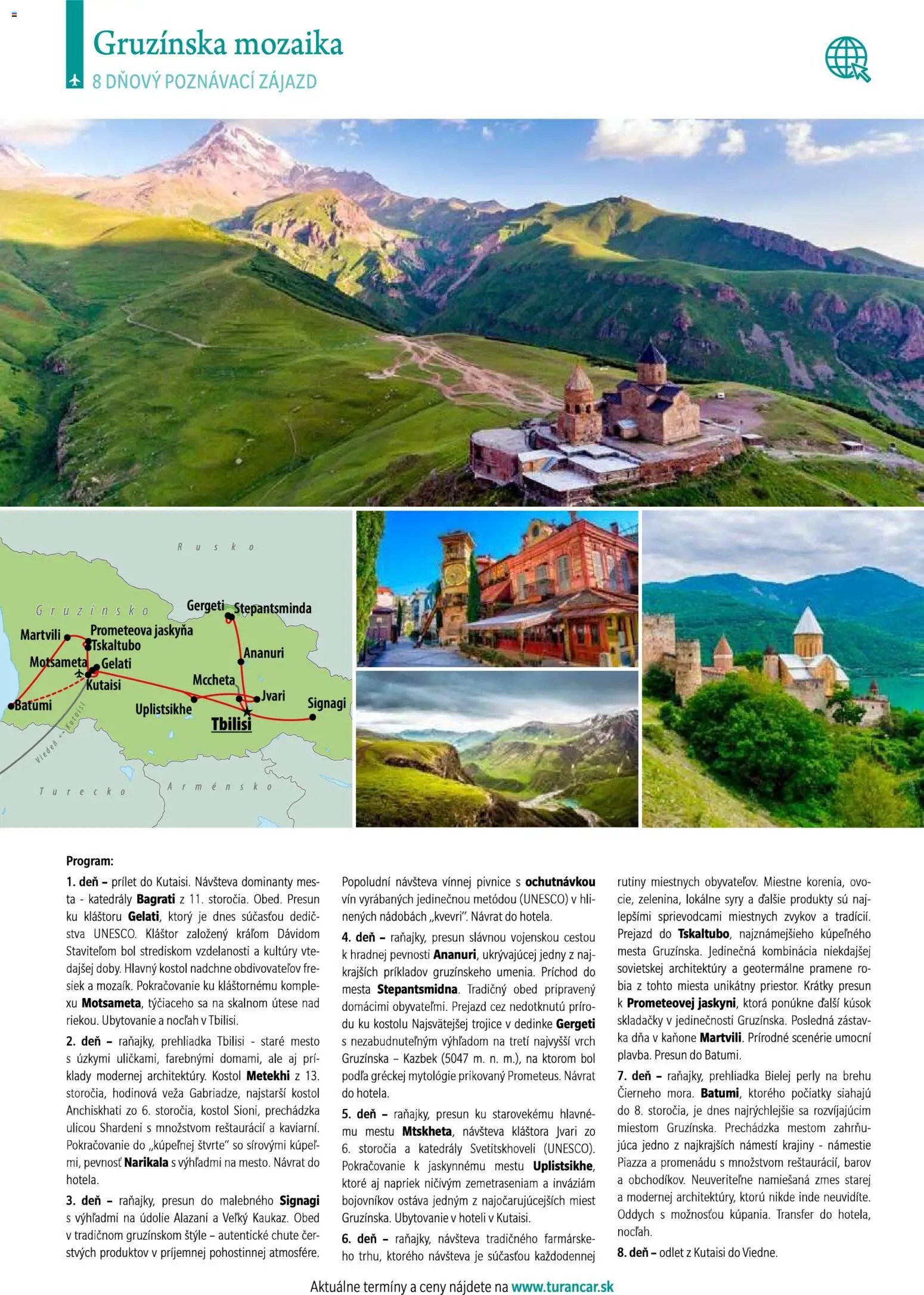 Turancar poznávacie zájazdy leteckou dopravou (2026-01-12 - 2026-12-31) | 19