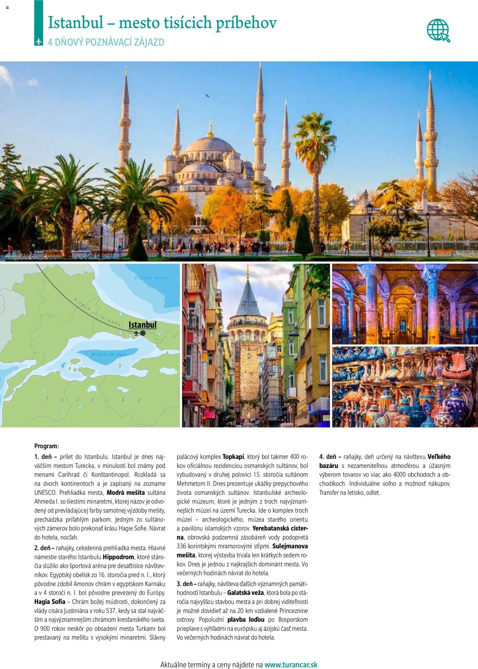 Turancar poznávacie zájazdy leteckou dopravou (2026-01-12 - 2026-12-31) | 22