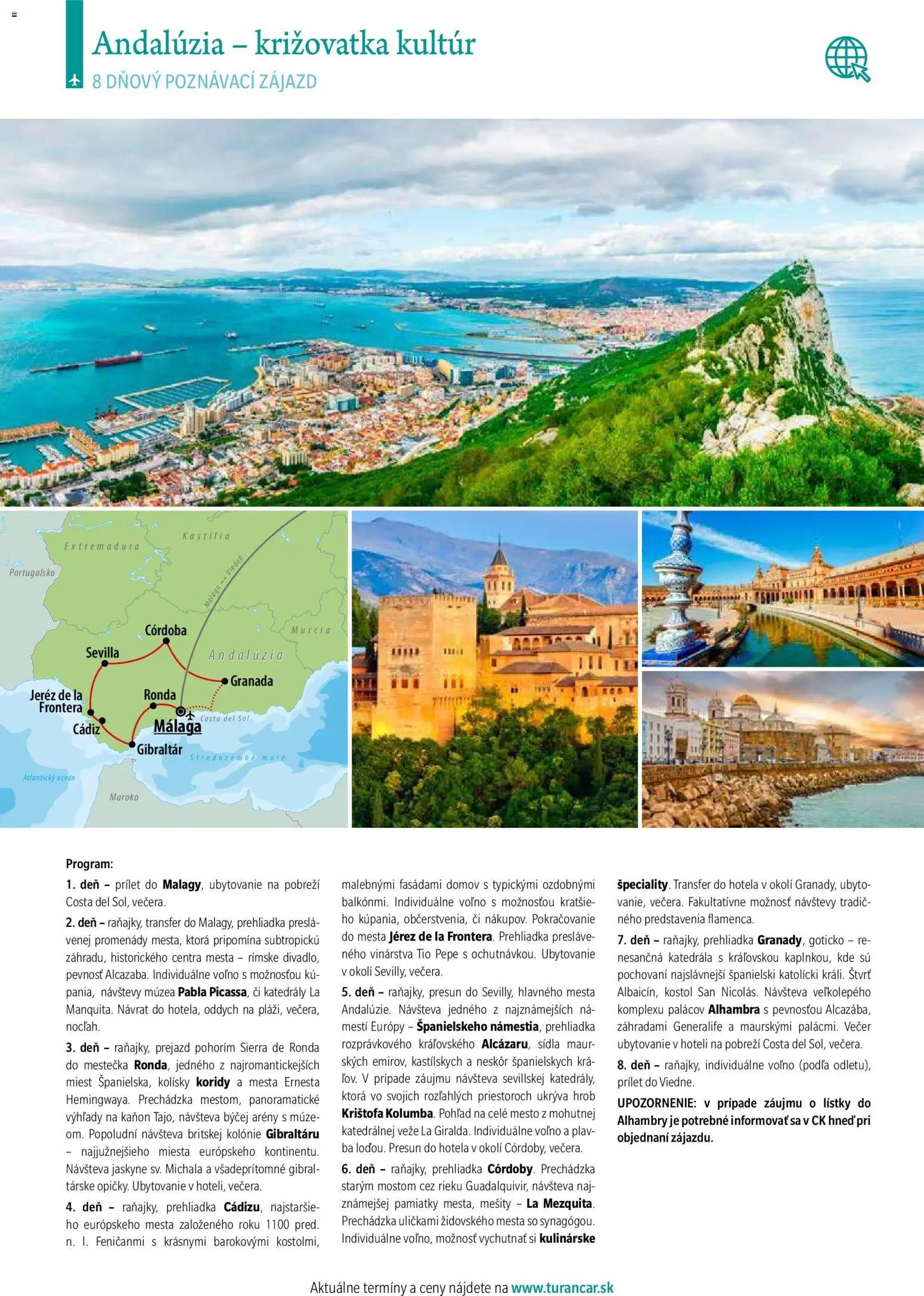 Turancar poznávacie zájazdy leteckou dopravou (2026-01-12 - 2026-12-31) | 4