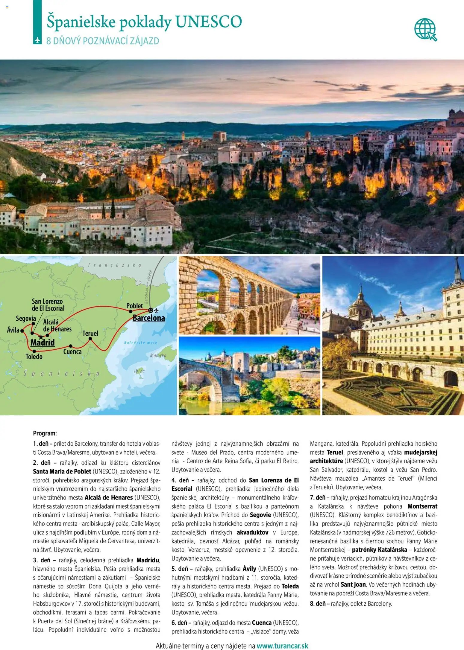 Turancar poznávacie zájazdy leteckou dopravou (2026-01-12 - 2026-12-31) | 42