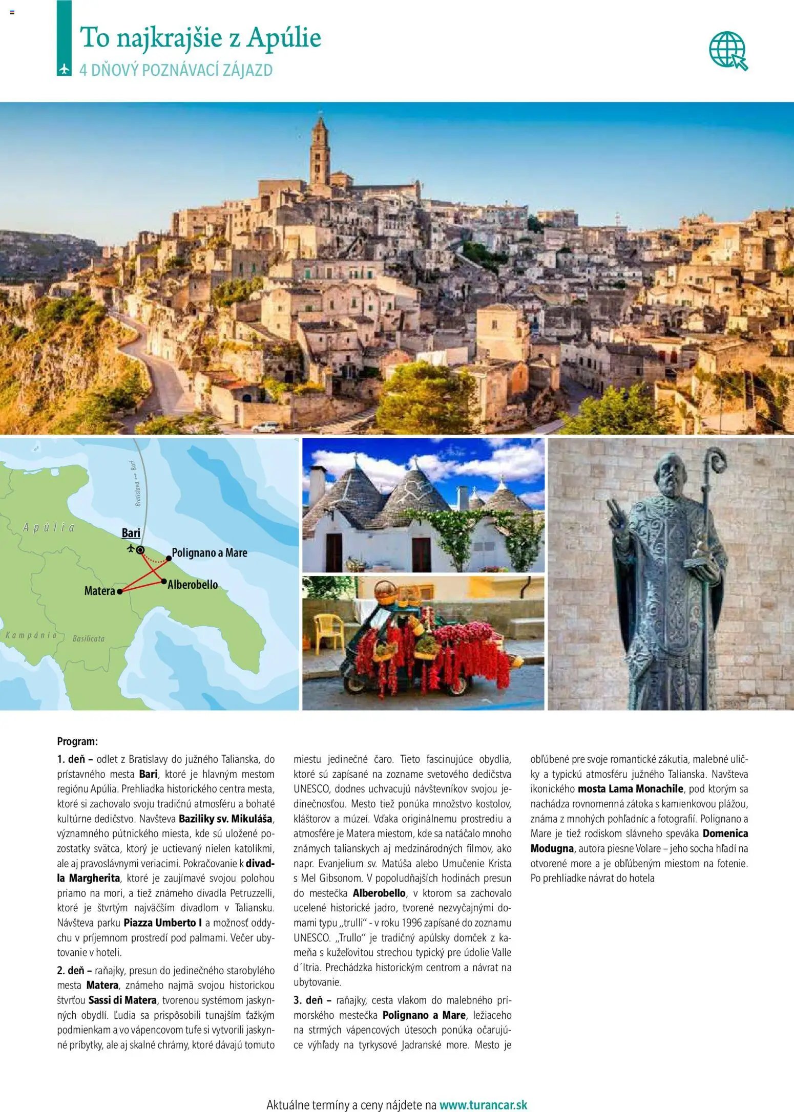 Turancar poznávacie zájazdy leteckou dopravou (2026-01-12 - 2026-12-31) | 48