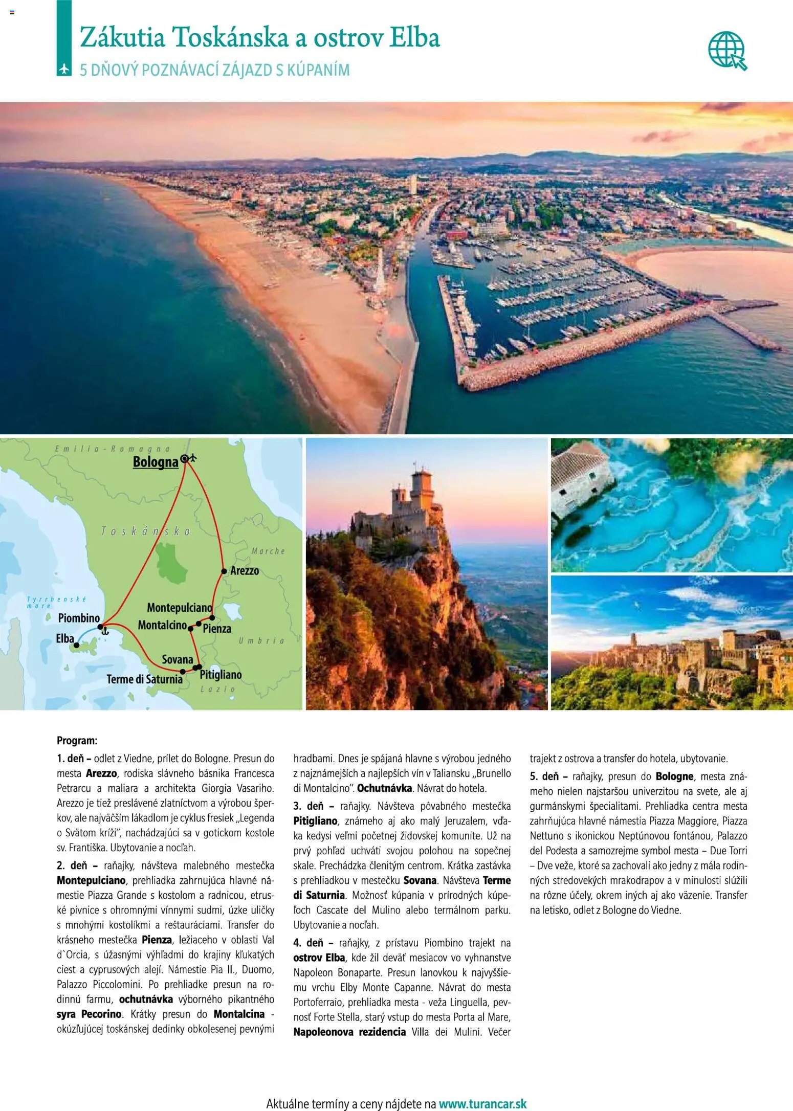 Turancar poznávacie zájazdy leteckou dopravou (2026-01-12 - 2026-12-31) | 52