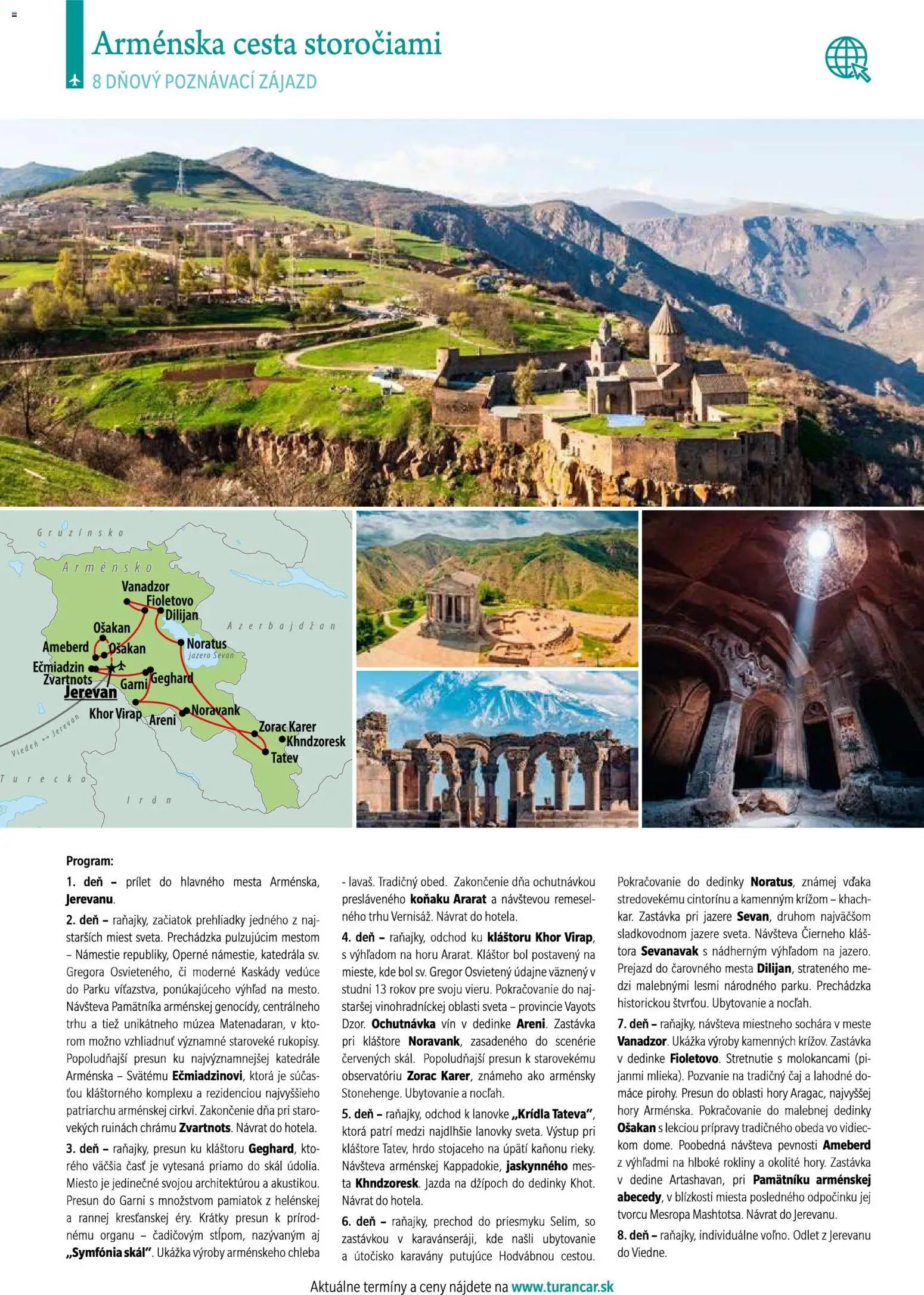 Turancar poznávacie zájazdy leteckou dopravou (2026-01-12 - 2026-12-31) | 10