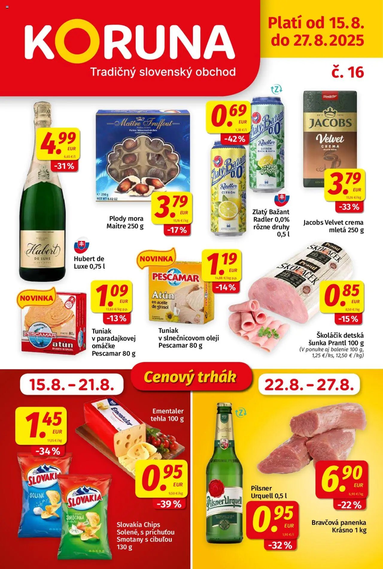 Koruna leták (2025-08-15 - 2025-08-27) | 1