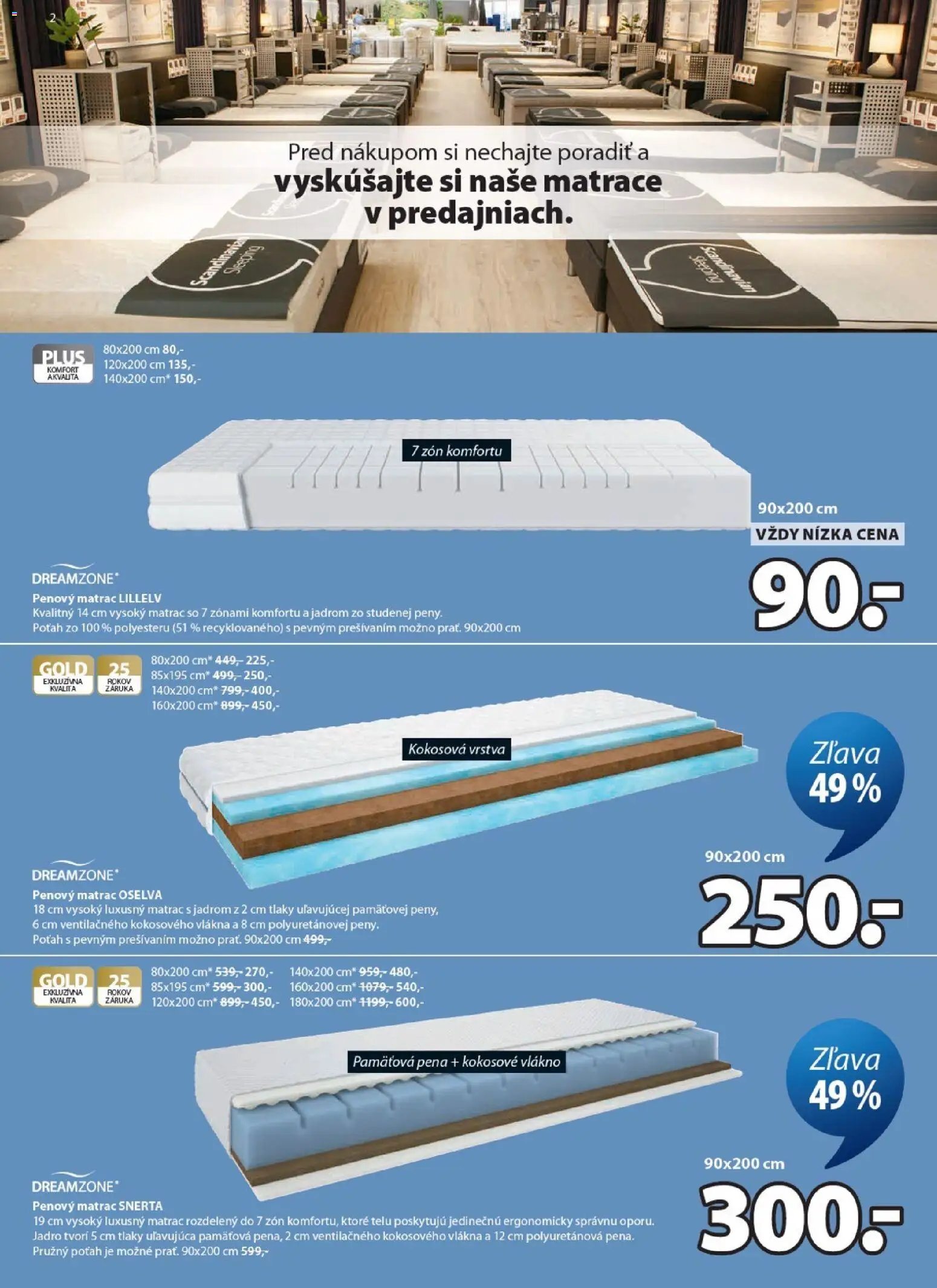 JYSK matrace - zľava až 60%