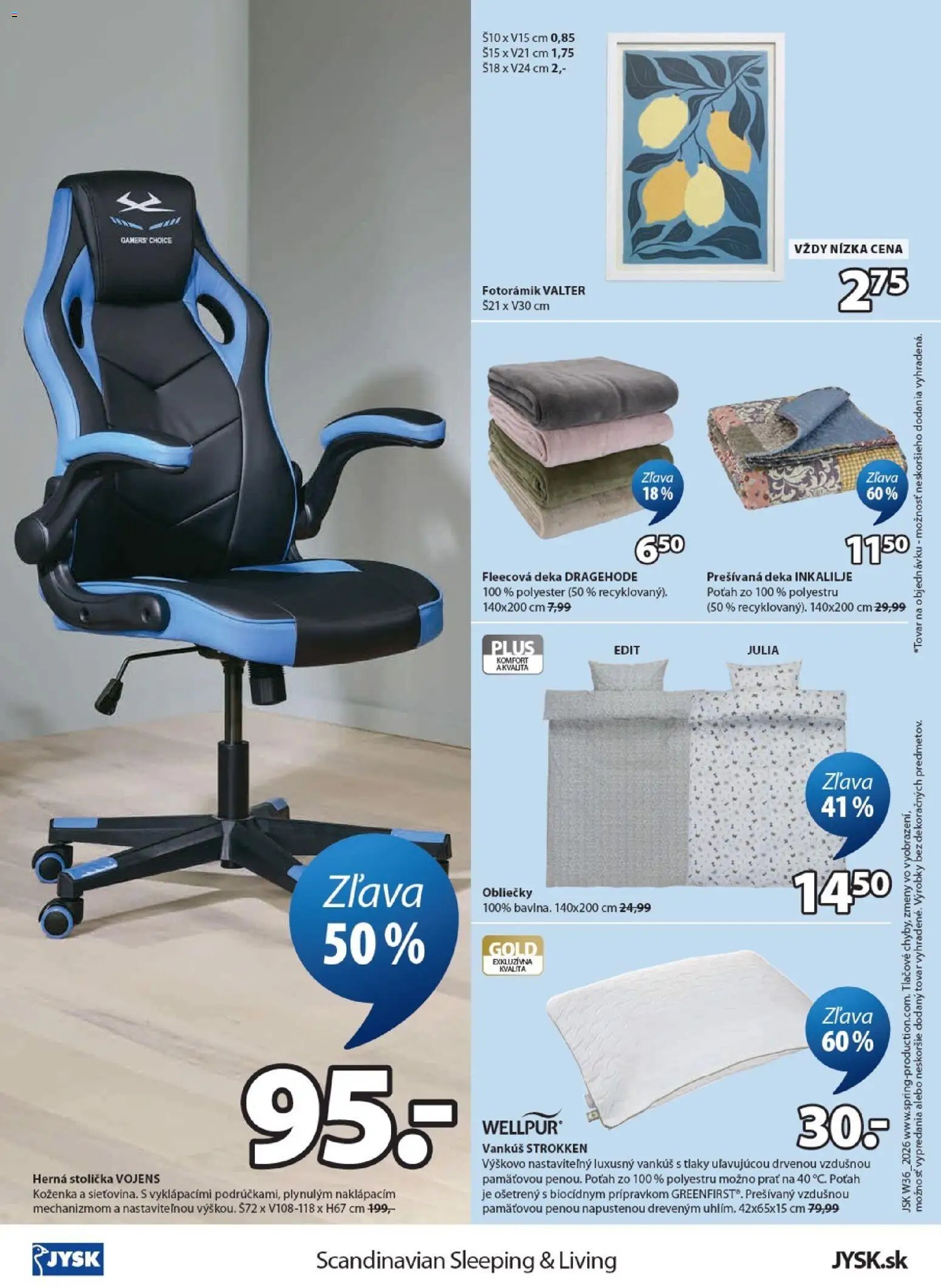 JYSK matrace - zľava až 60%