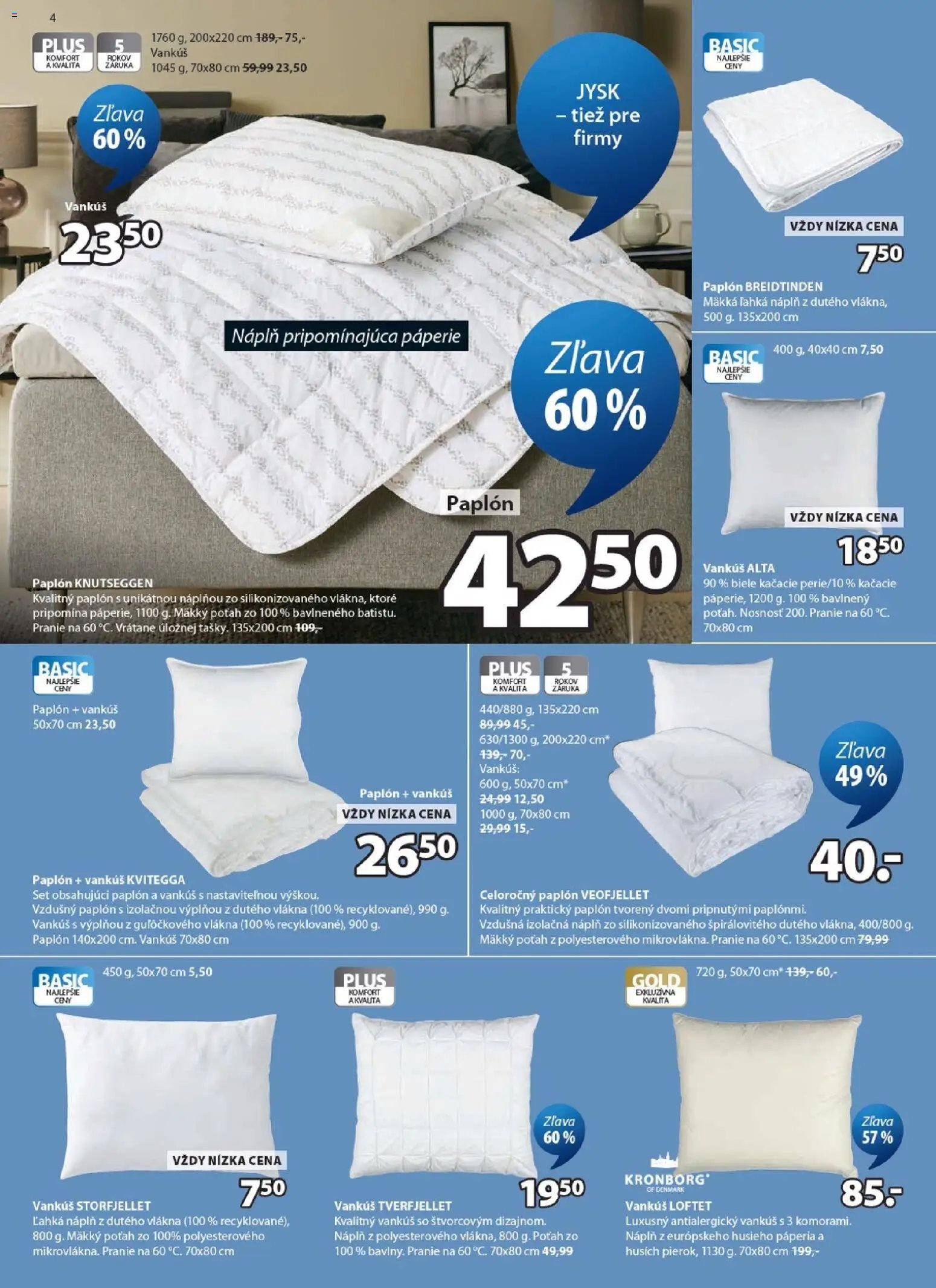 JYSK matrace - zľava až 60%