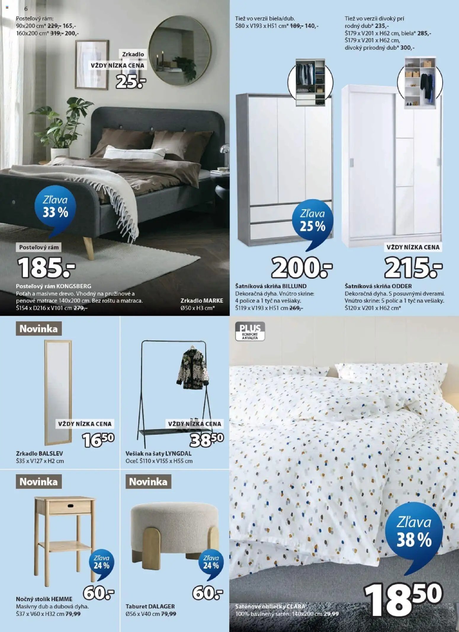 JYSK matrace - zľava až 60%