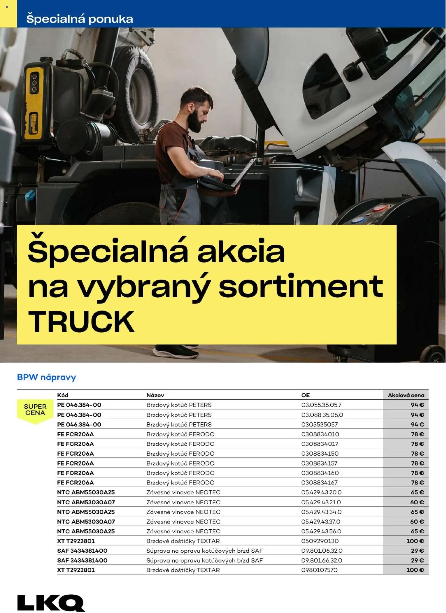 Auto Kelly akciová ponuka truck