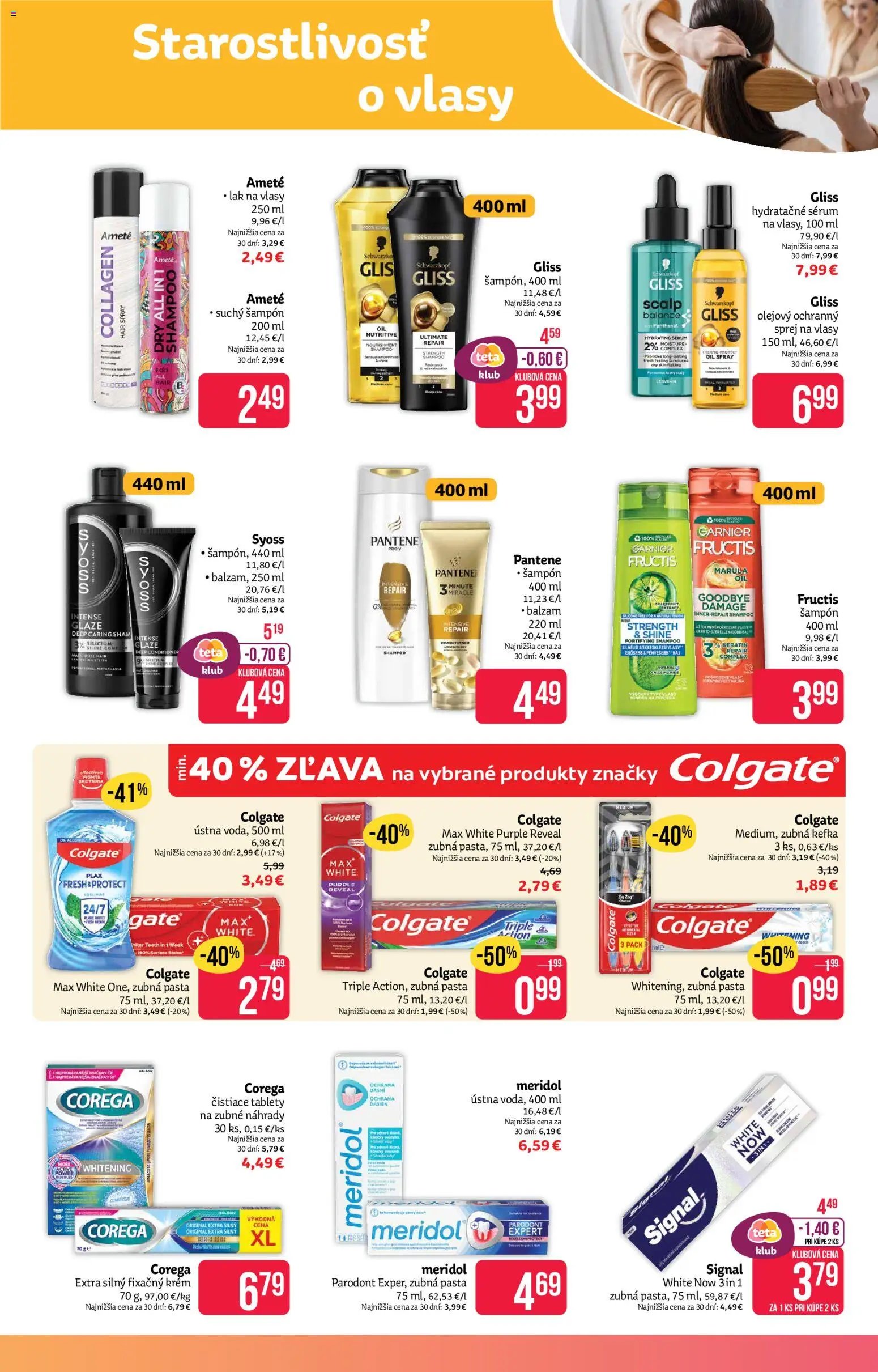 Teta drogerie leták