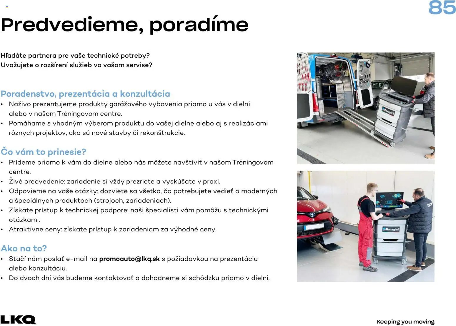 Auto Kelly vybavenie dielní