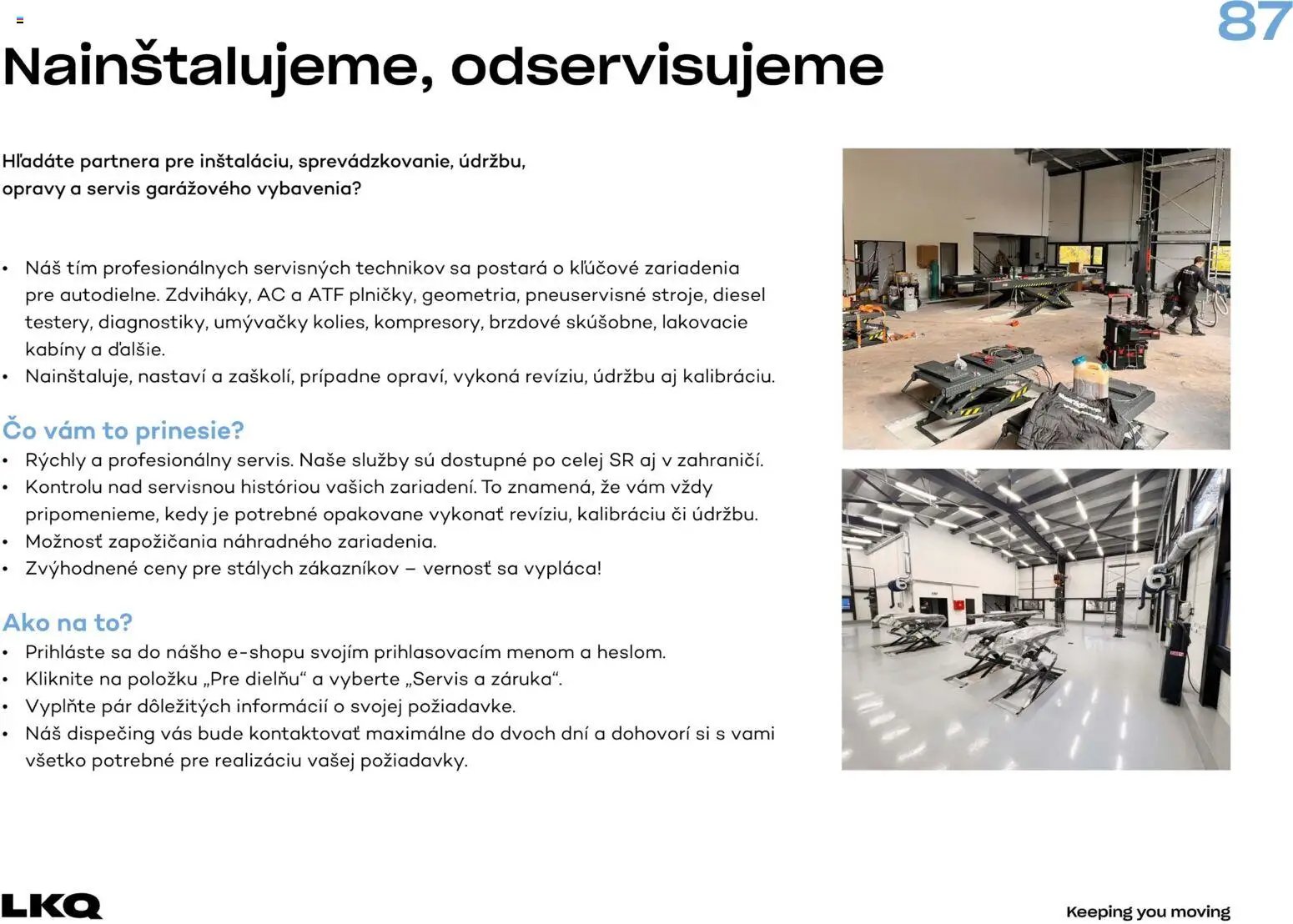 Auto Kelly vybavenie dielní