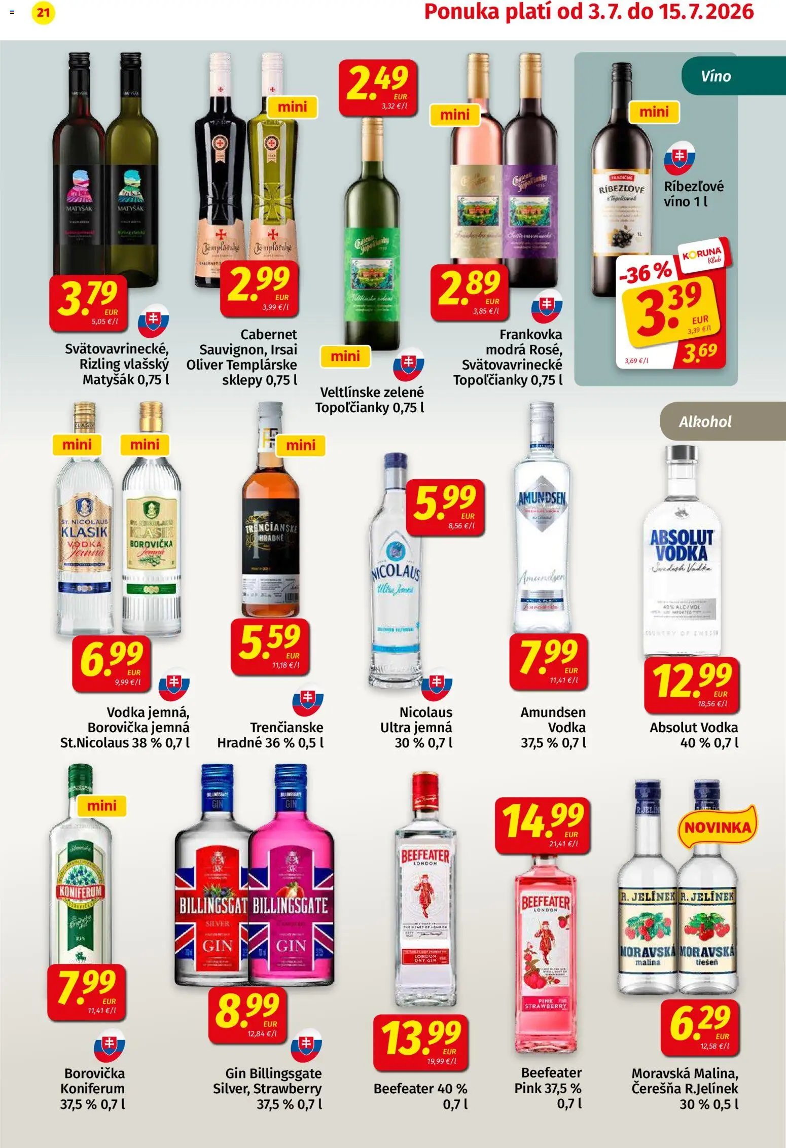 Koruna leták