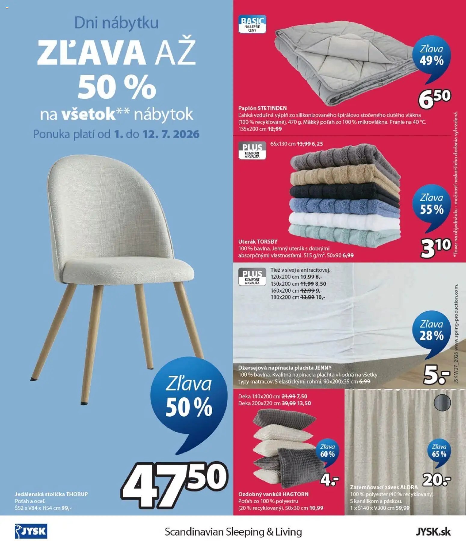 JYSK leták