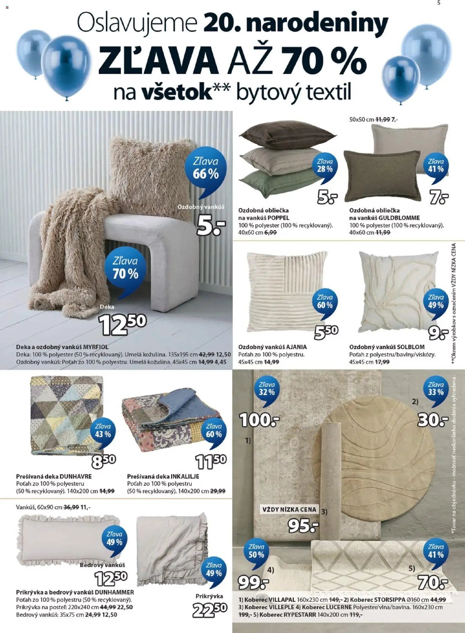 JYSK zľava až 70%