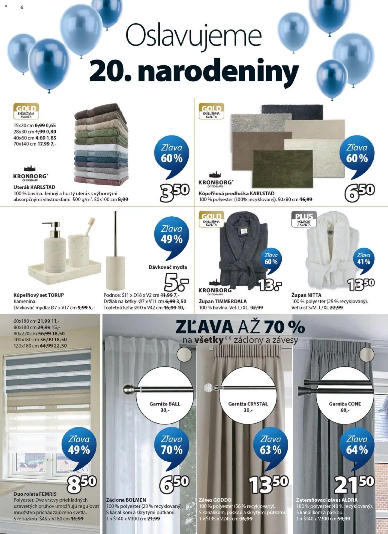 JYSK zľava až 70%