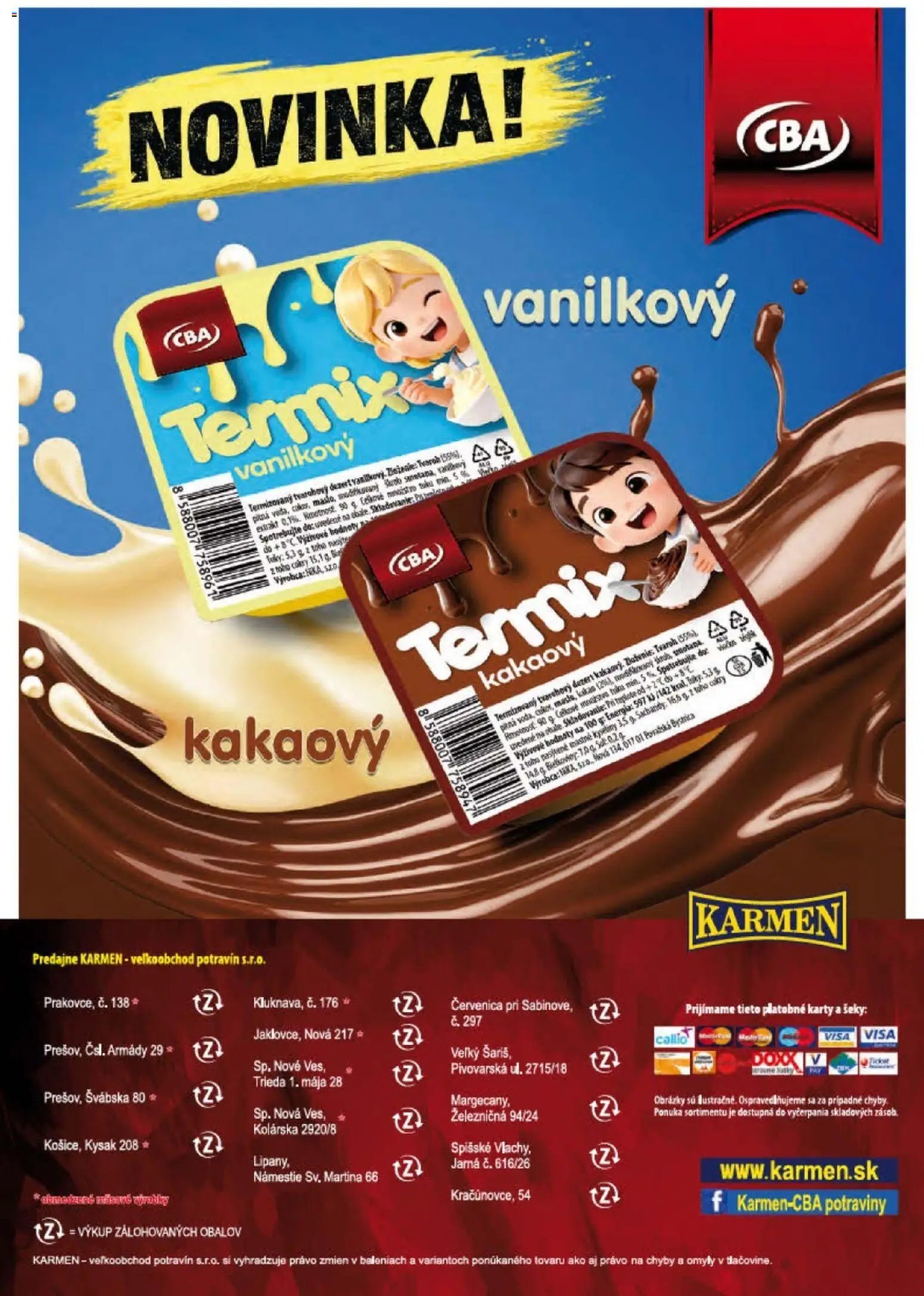 KARMEN CBA leták