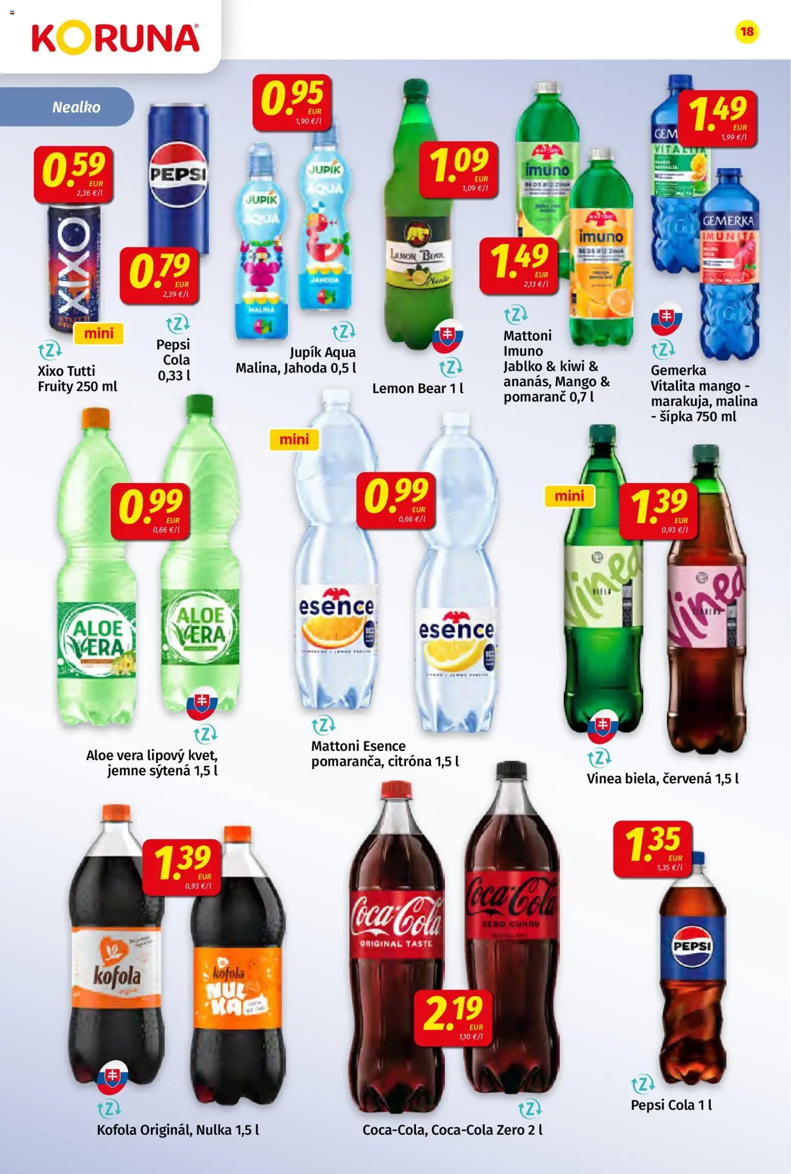 Koruna leták