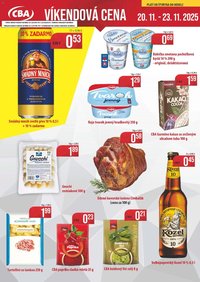 Nitrazdroj víkendové ceny CBA (2025-11-20 - 2025-11-23)