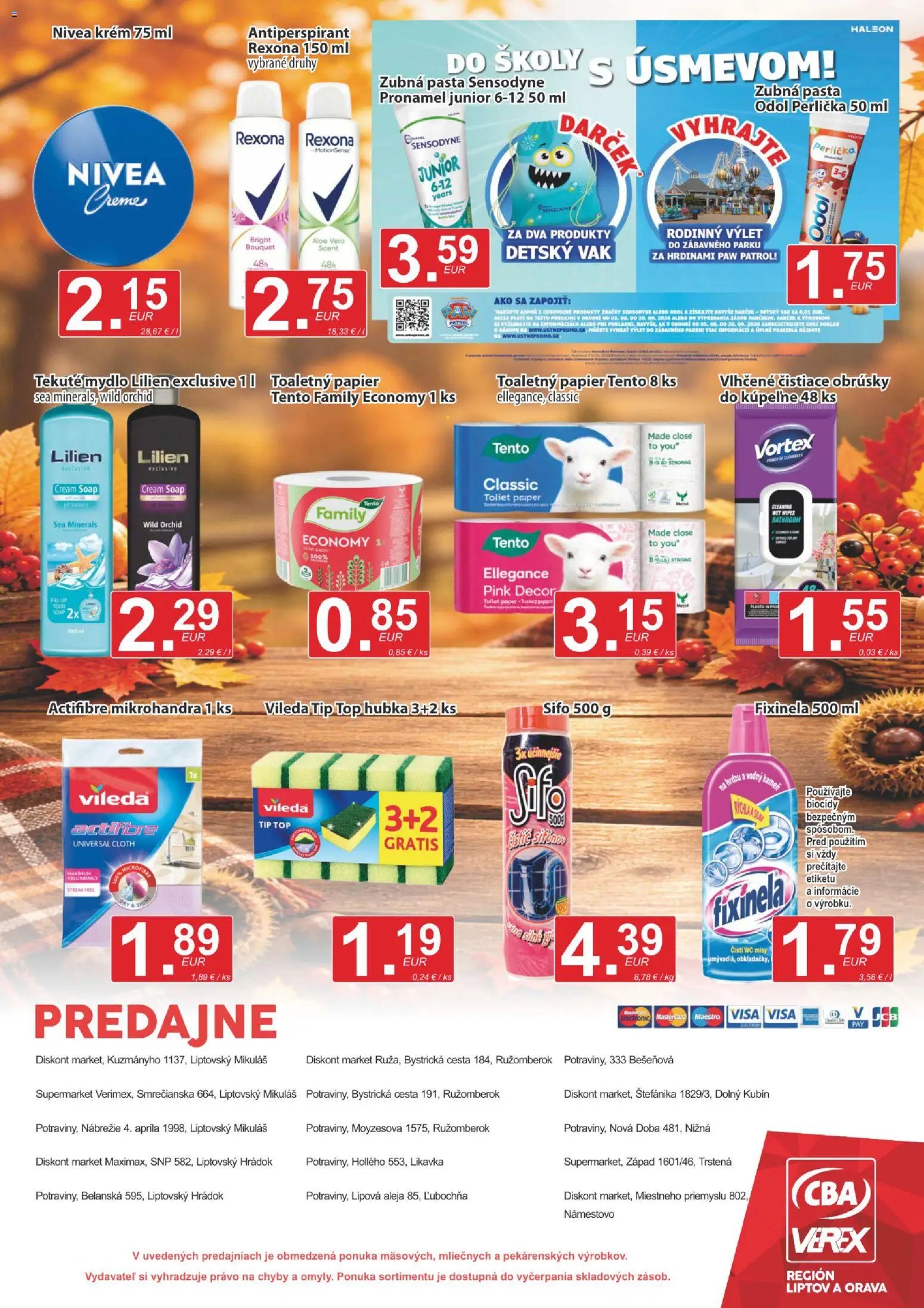 CBA Verex leták