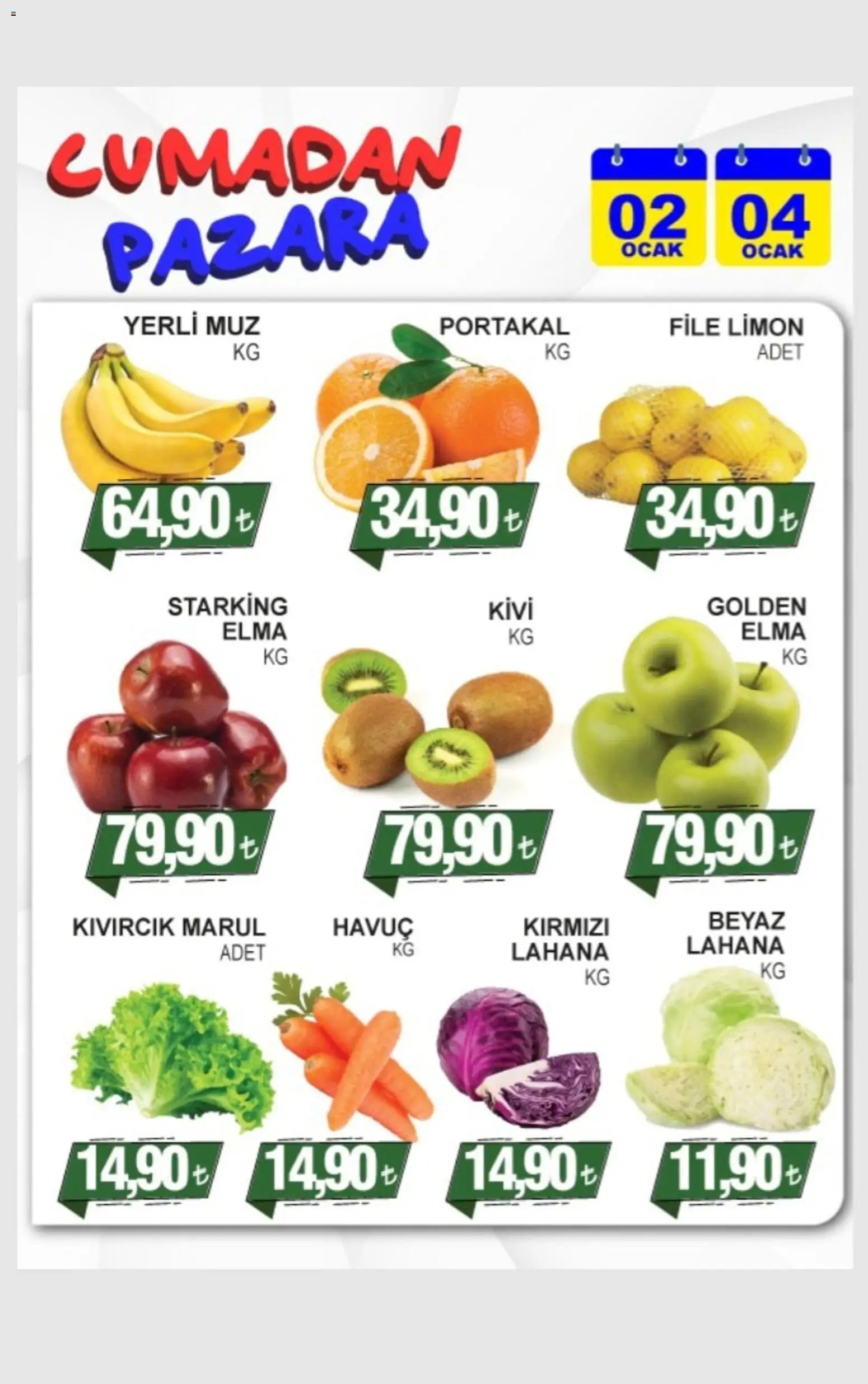 Furpa Cuma’dan Pazar’a